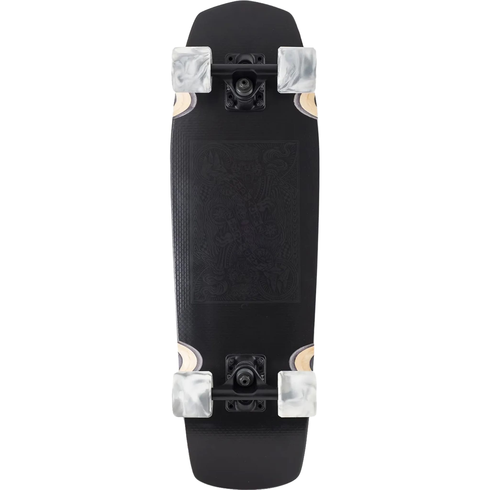 Landyachtz Dinghy Coffin Stealth Card 28.5" Cruiser Complete Longboard Complete