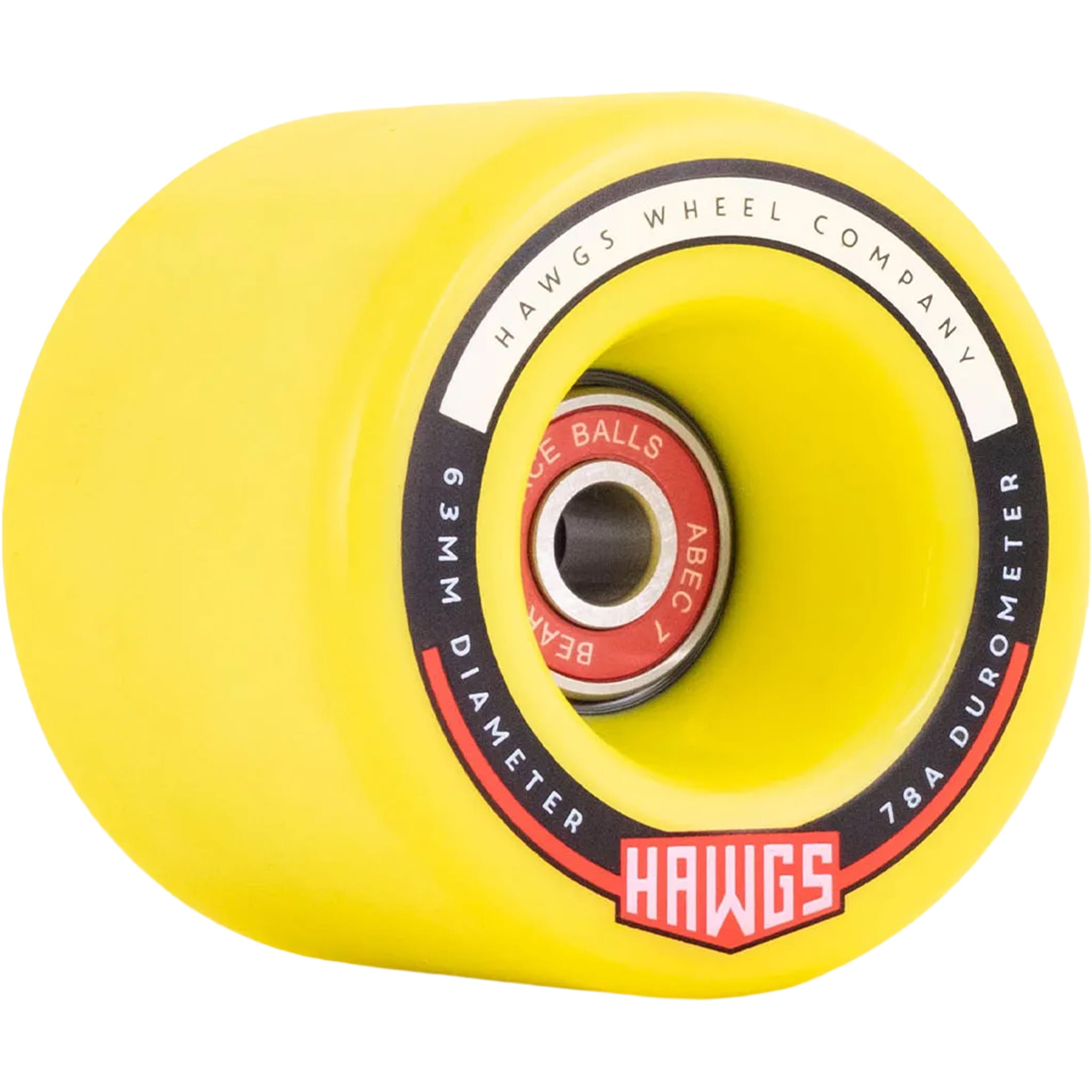 Landyachtz Yellow Fatty Hawgs Bearing Bundle 63mm Longboard Wheels Skateboard Wheels