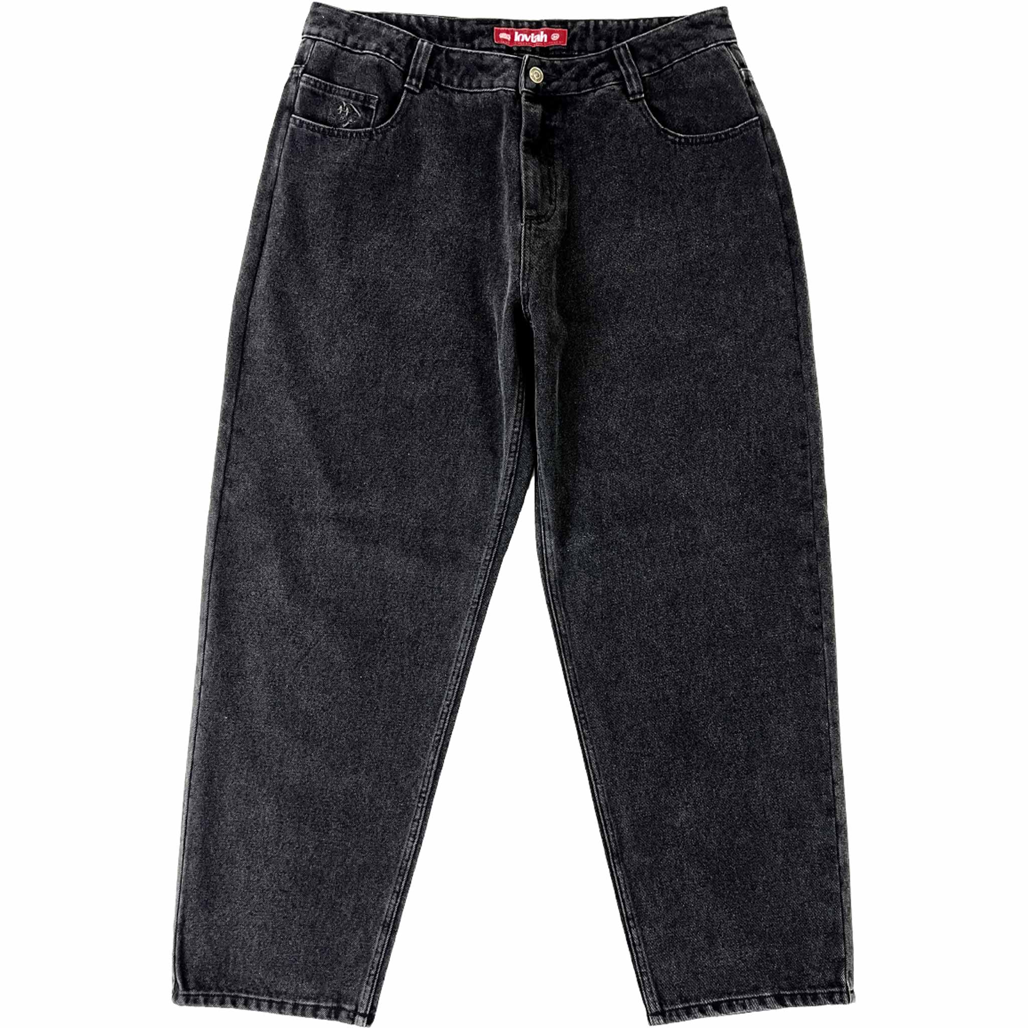 Loviah 1990 Baggy Denim Pant Black Pants