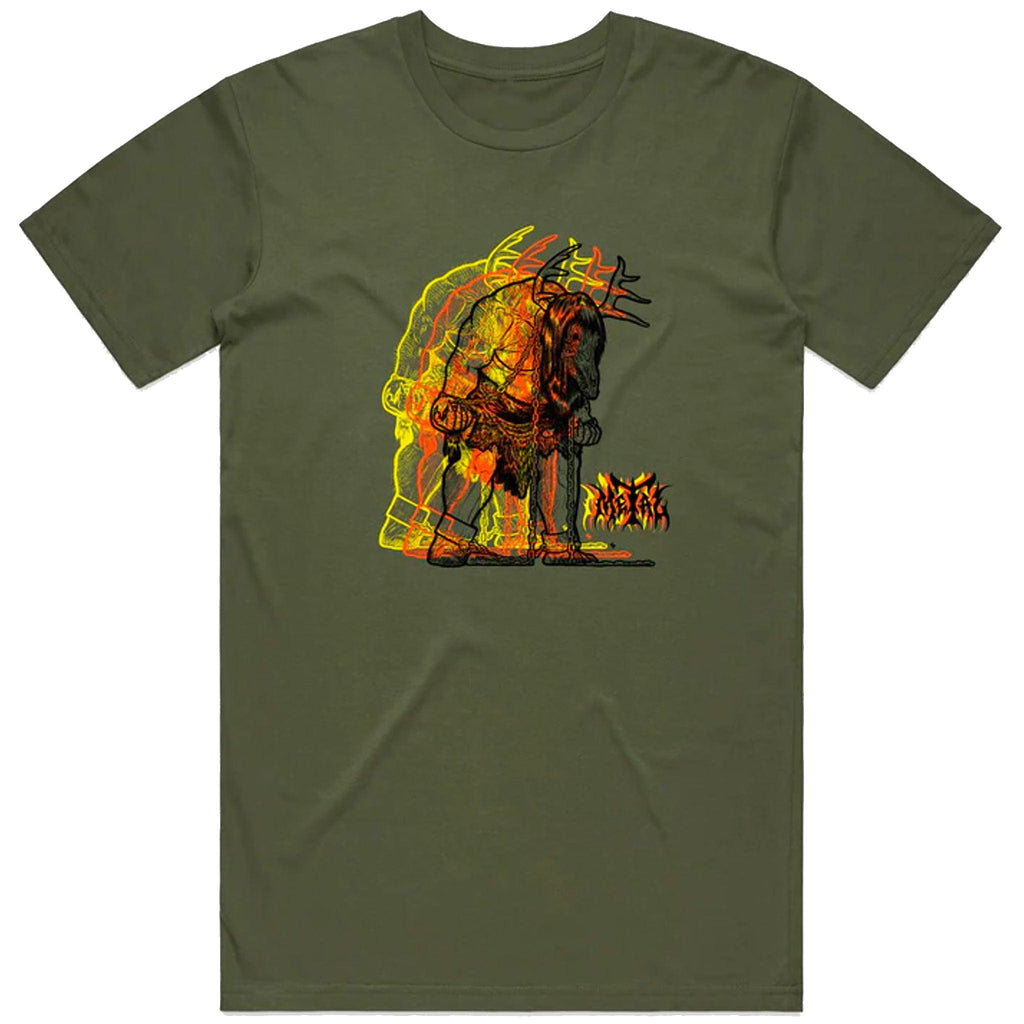 Metal Wendigo Tee Army T Shirt