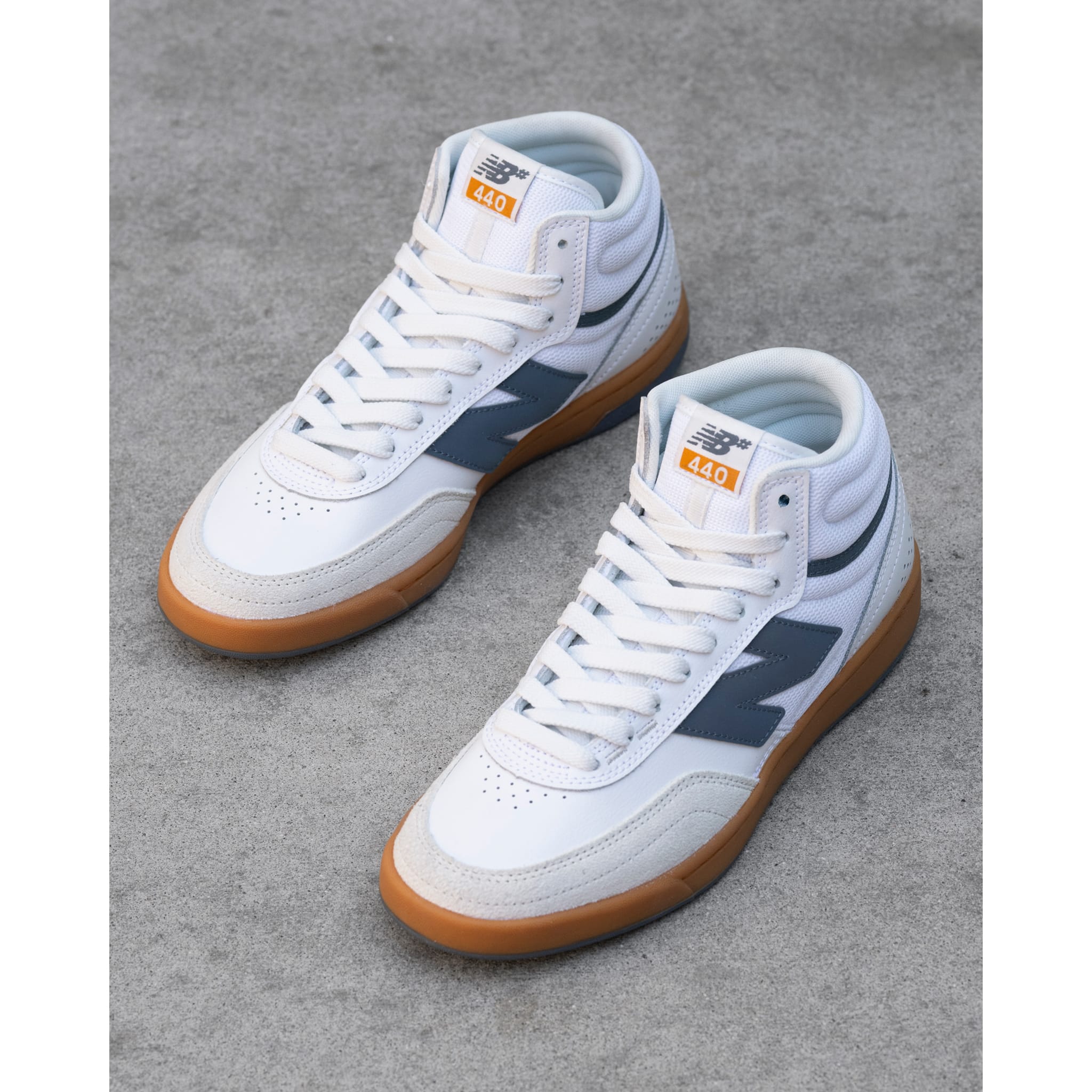 New Balance Numeric 440 High V2 White Gum Shoes