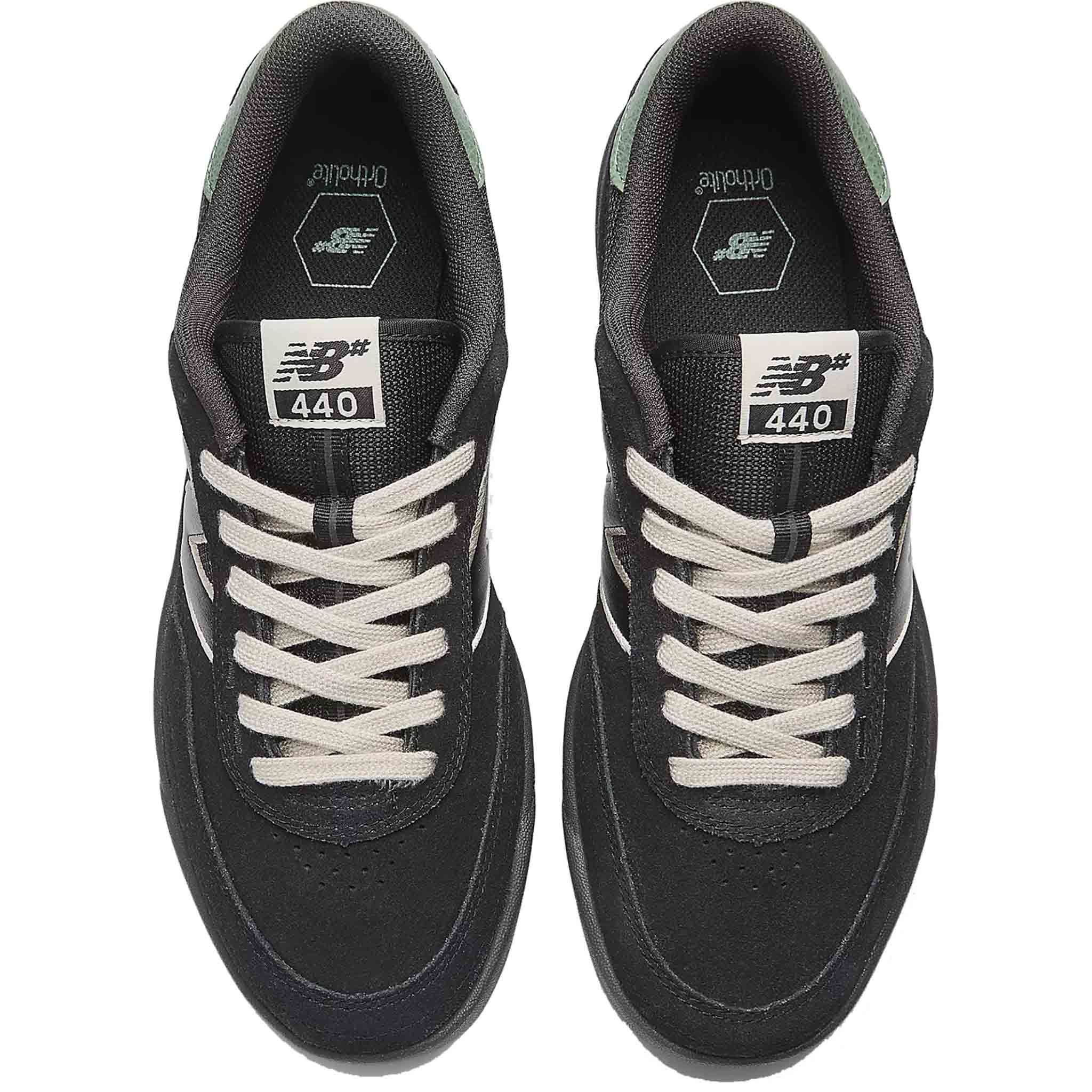 New Balance Numeric 440 Low Black White Shoes