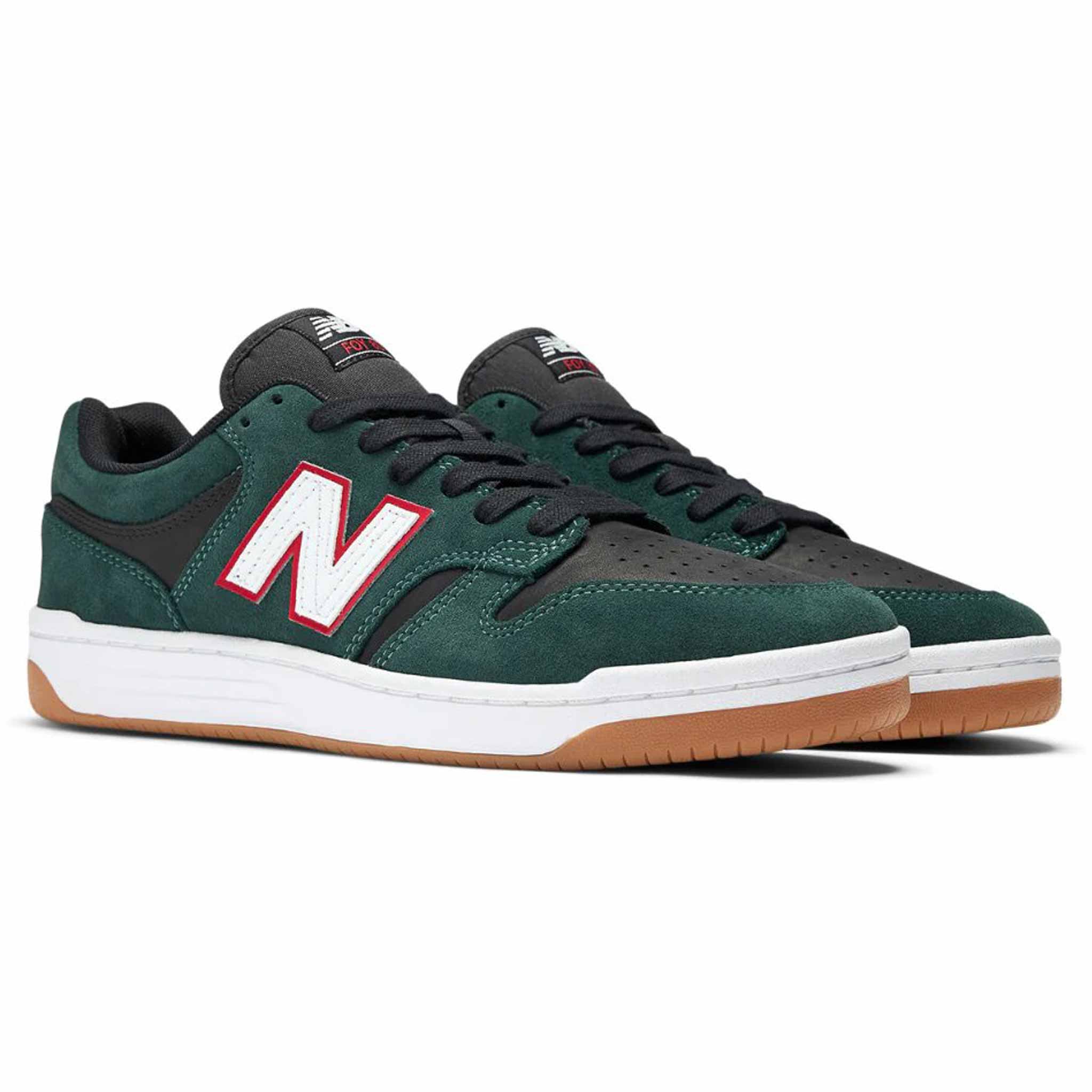 New Balance Numeric 480 Forest Green Black Shoes