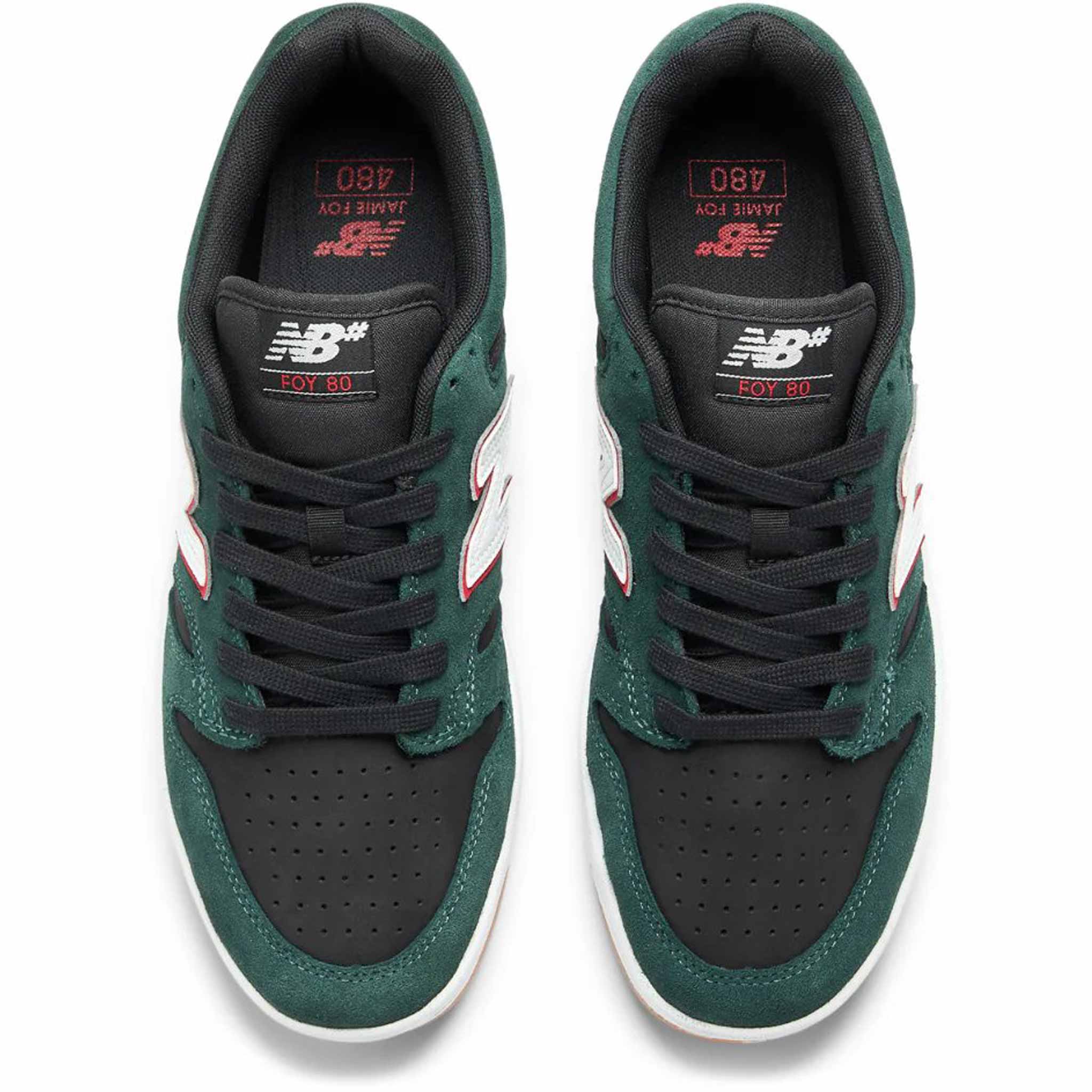 New Balance Numeric 480 Forest Green Black Shoes