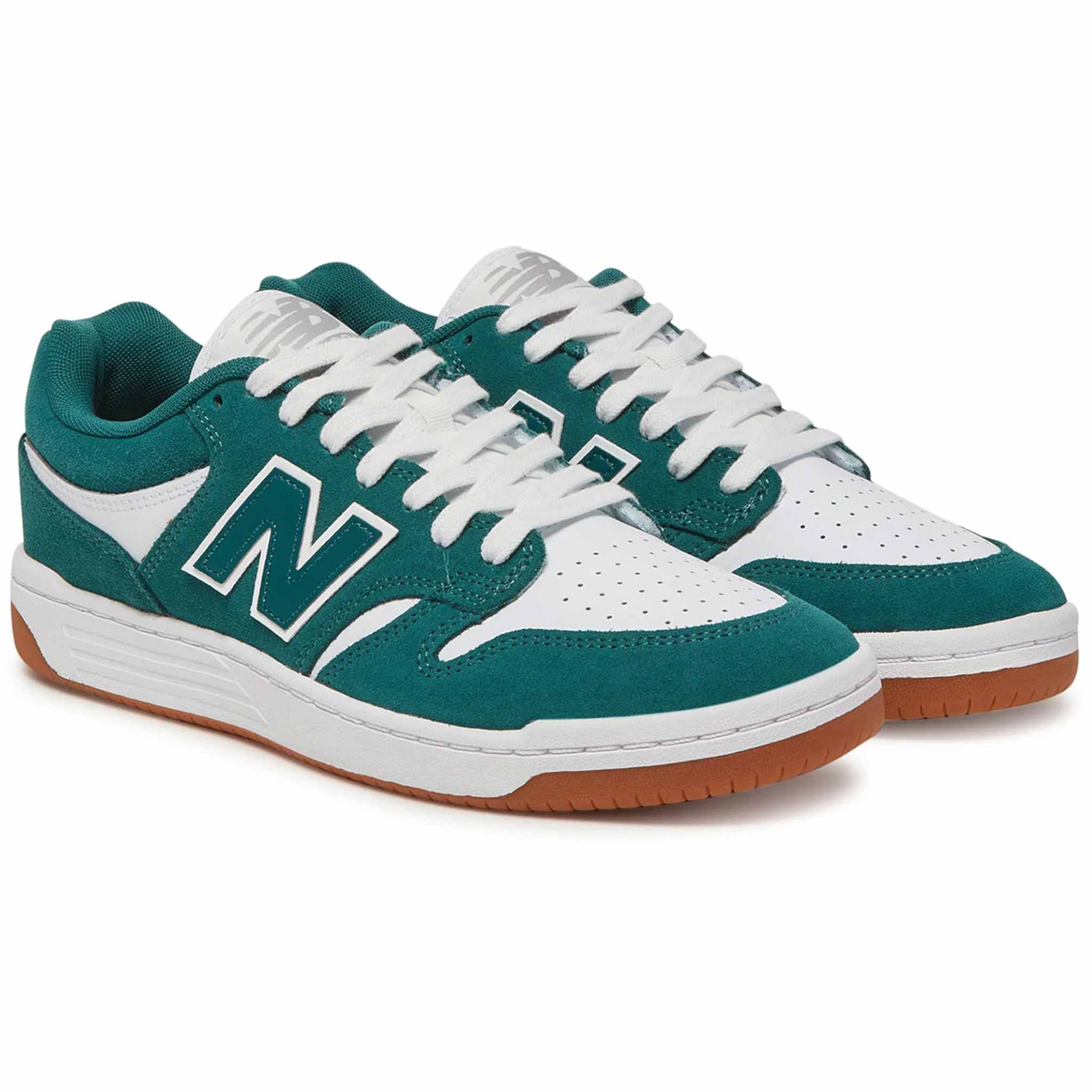 New Balance Numeric 480 Green White Gum Shoe