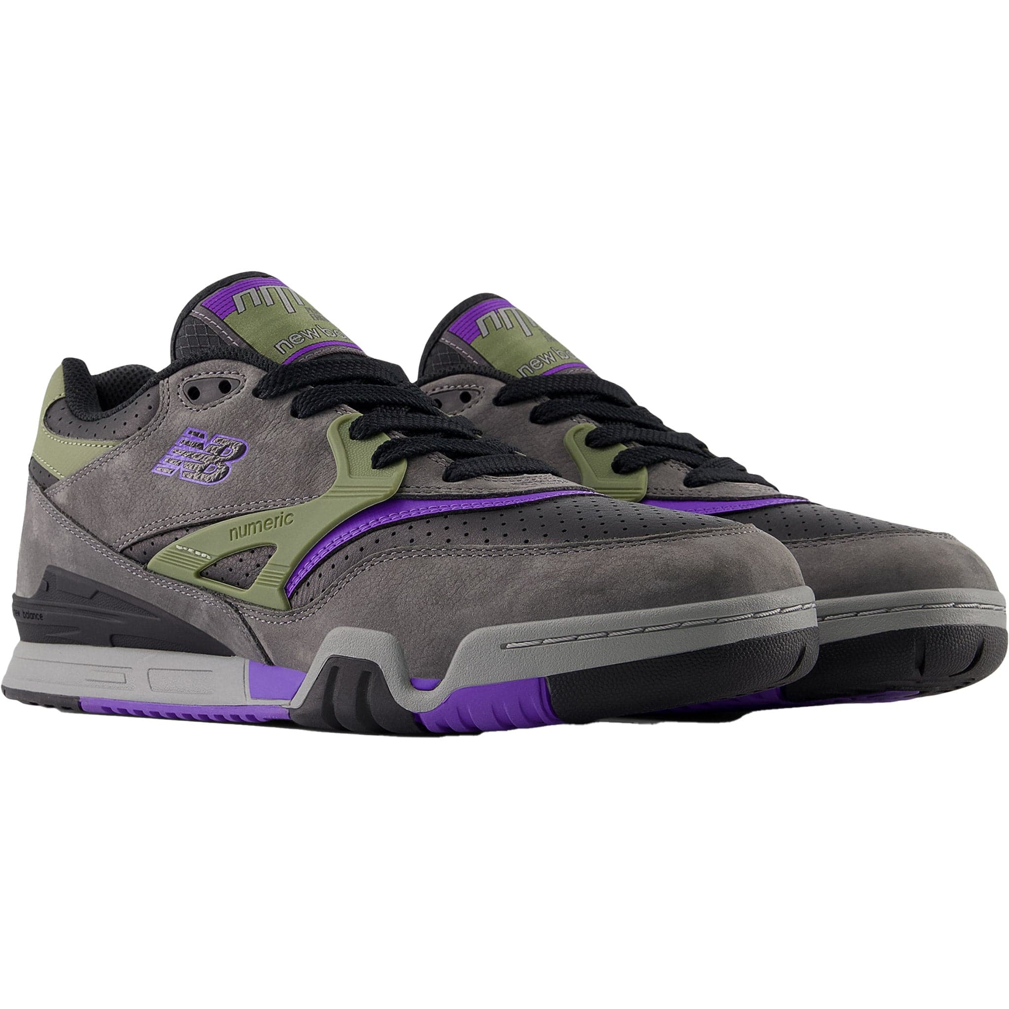 New Balance Numeric 770 Grey Olive Purple Shoes