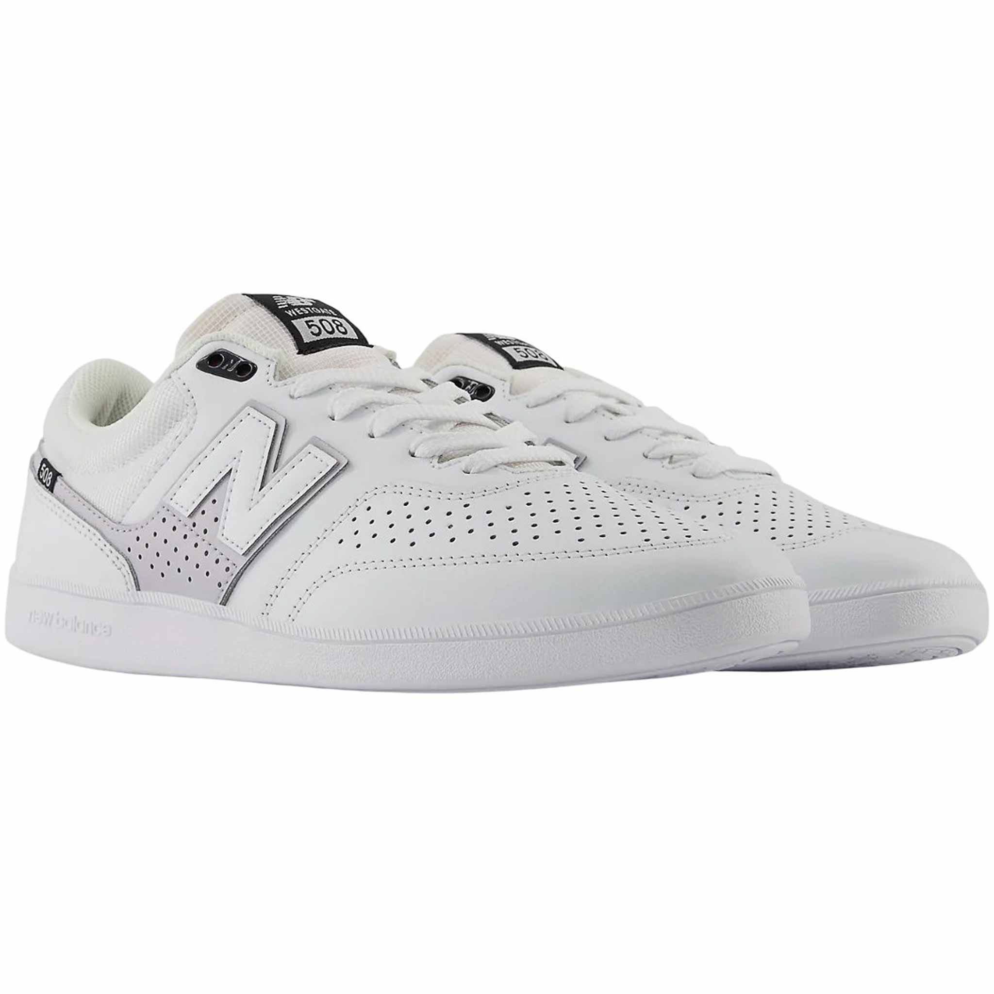 New Balance Numeric Brandon Westgate 508 White Grey Shoe