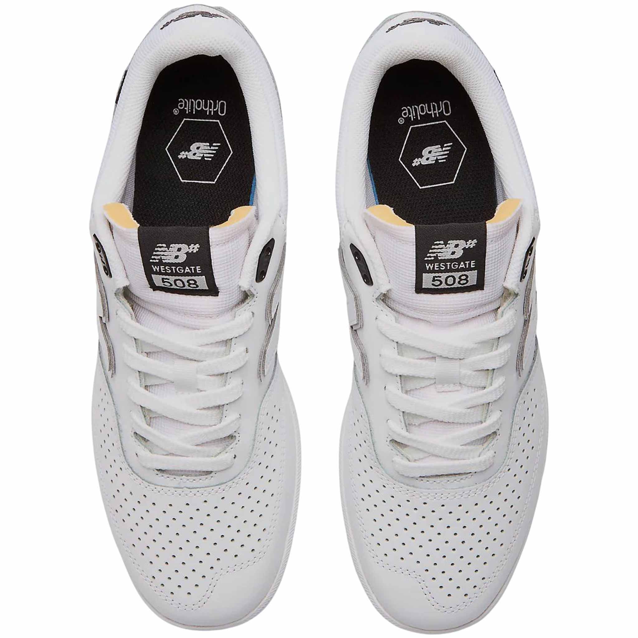 New Balance Numeric Brandon Westgate 508 White Grey Shoe