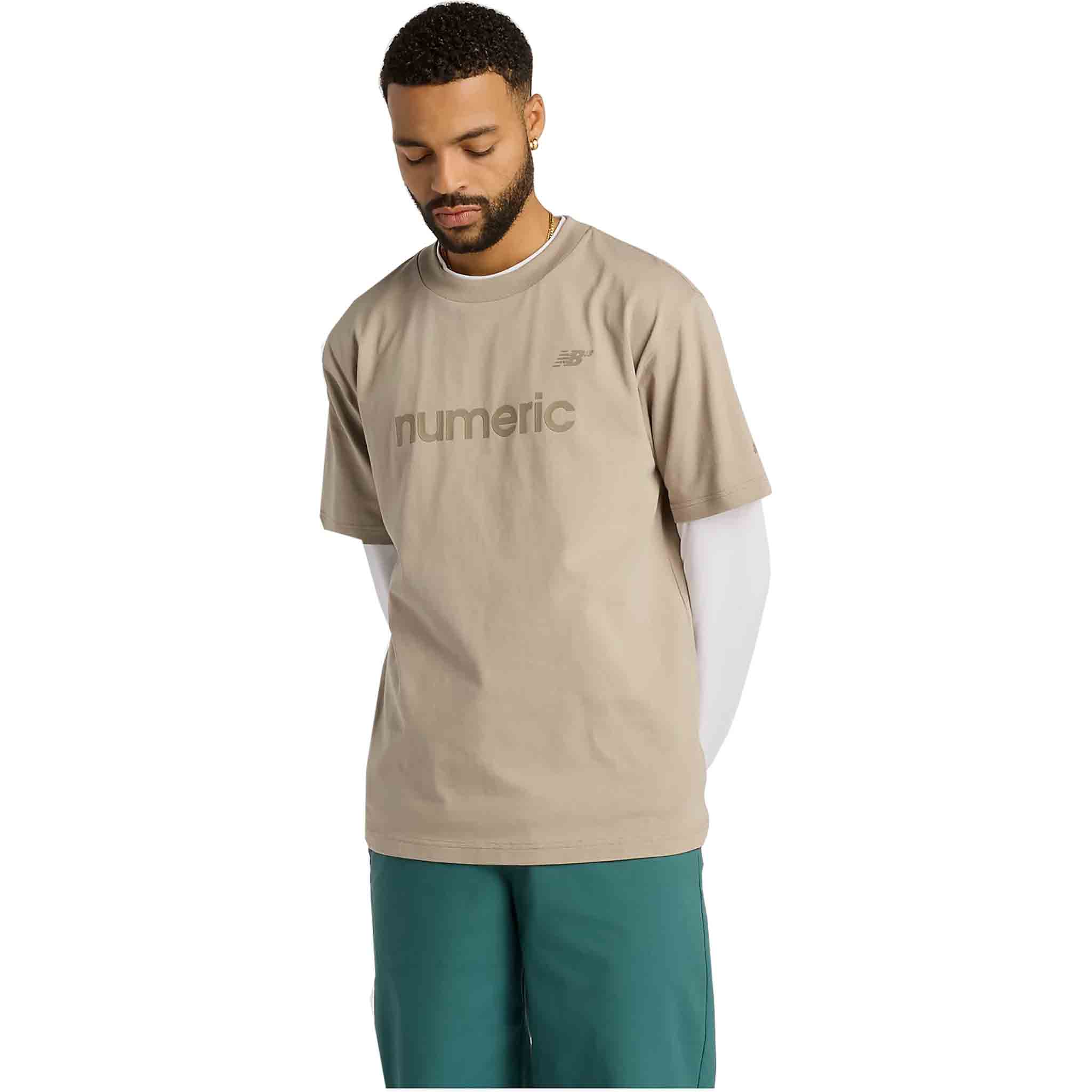 New Balance Numeric Cotton Tee Arid Stone T Shirt