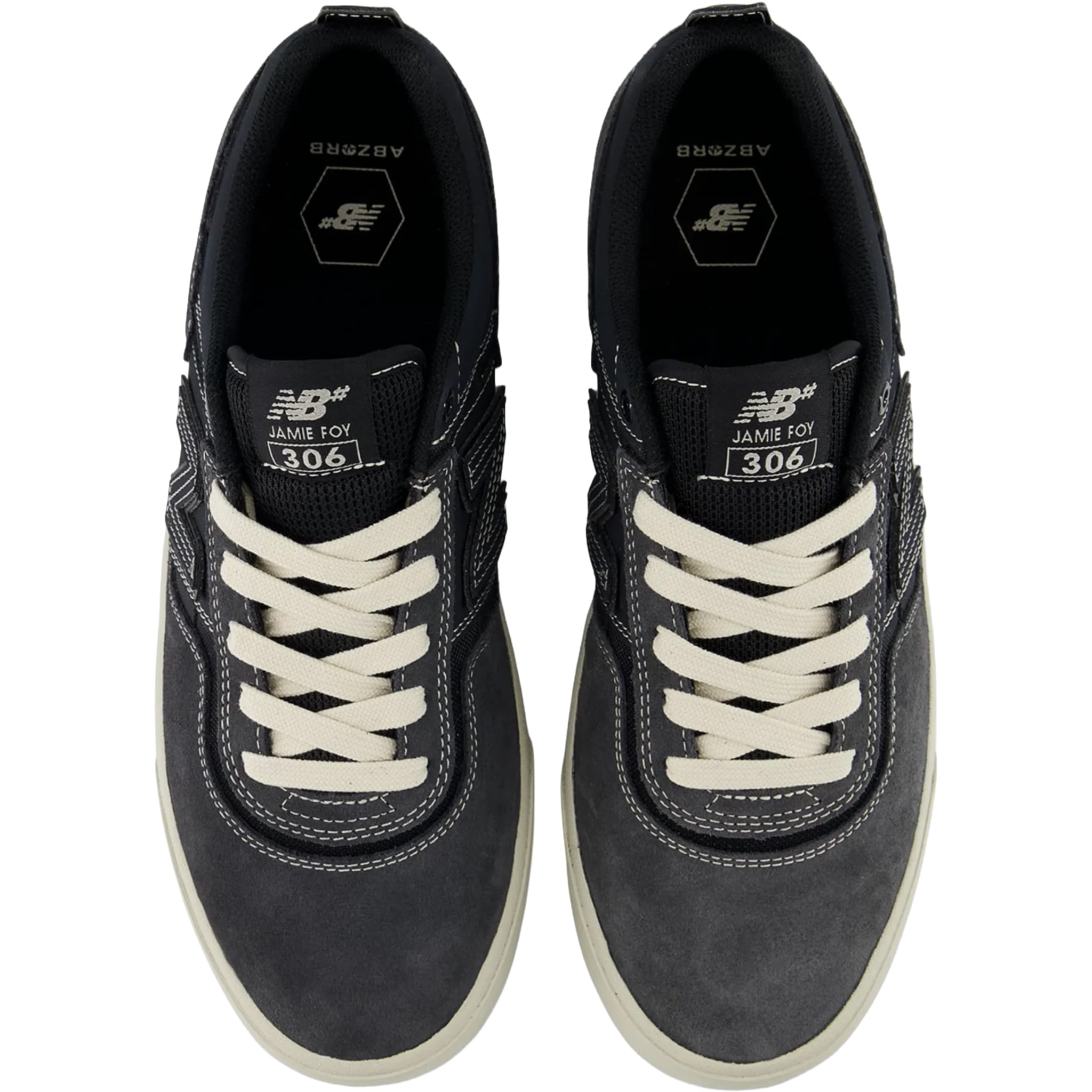 New Balance Numeric Jamie Foy 306 Shoe Dark Grey Sea Salt Shoes