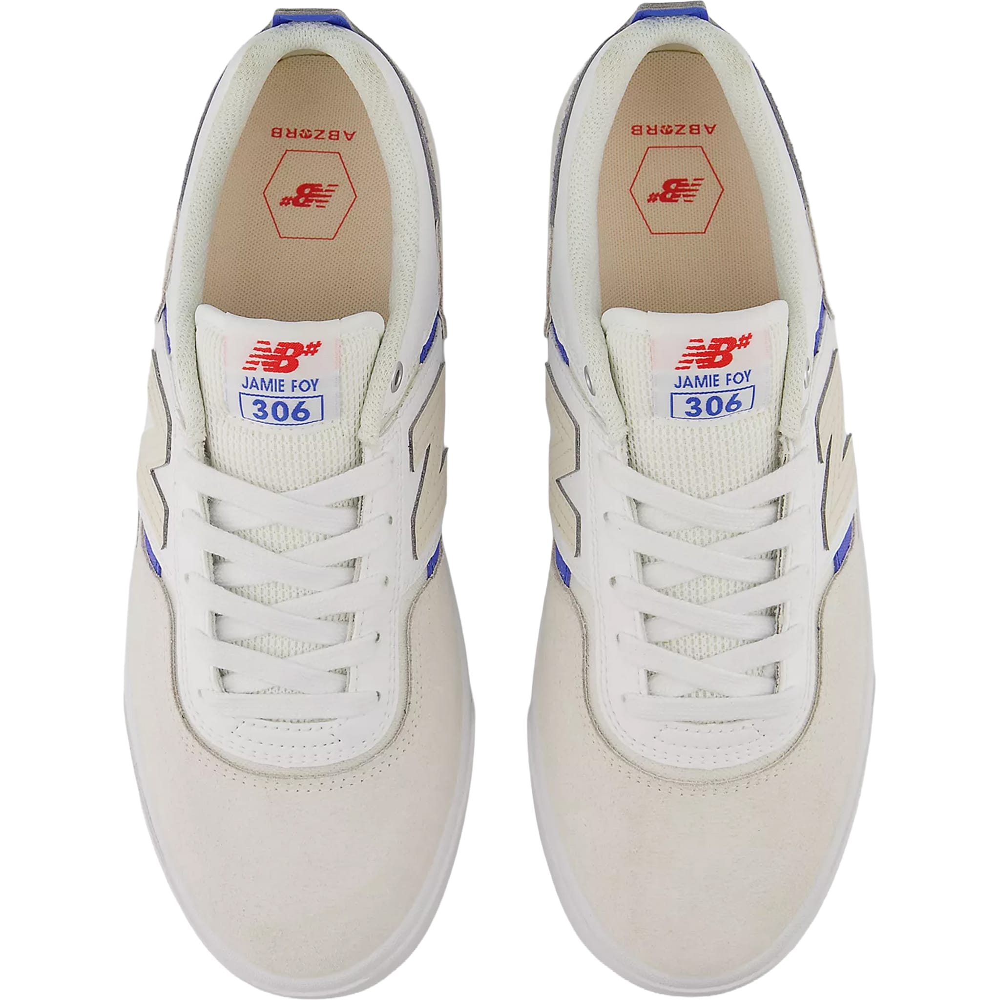 New Balance Numeric Jamie Foy 306 Shoe Reflection NB103 White Shoes