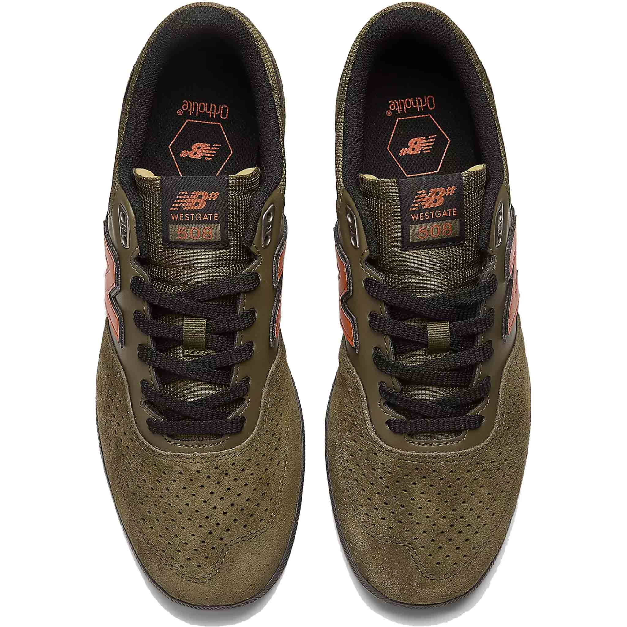 New Balance Numeric Westgate 508 Olive Burt Orange Shoes