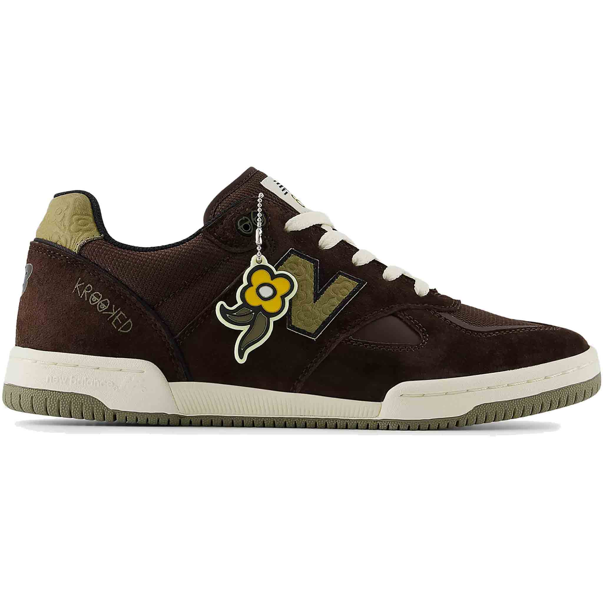 New Balance Numeric X Krooked Knox 600 Shoe Chocolate Olive Shoes
