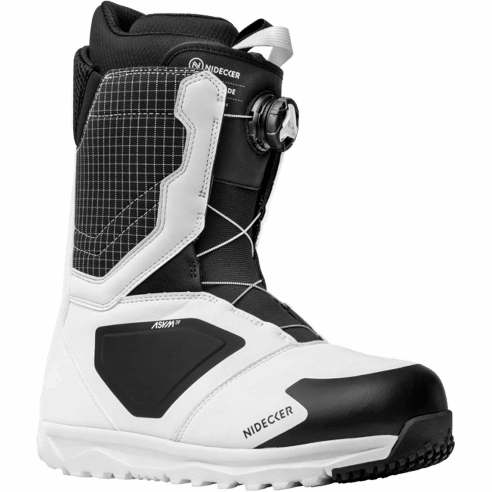 Nidecker Cascade BOA Snowboard Boot Black White 2026 Mens Boots
