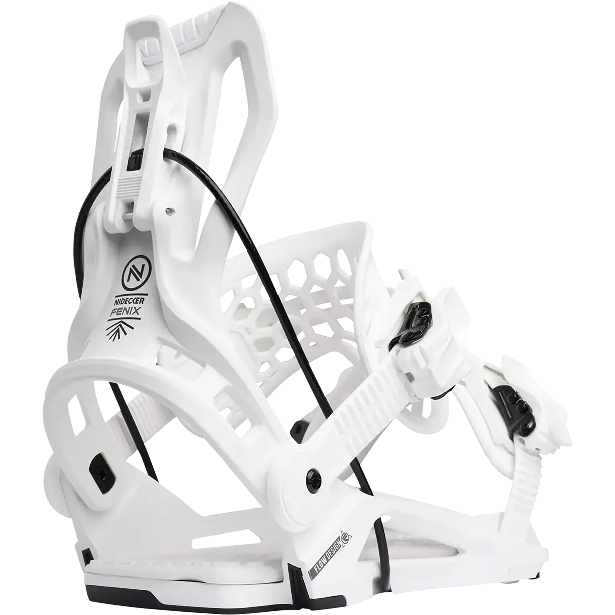 Nidecker Flow Fenix Snowboard Binding White 2026 Mens Snowboard Bindings