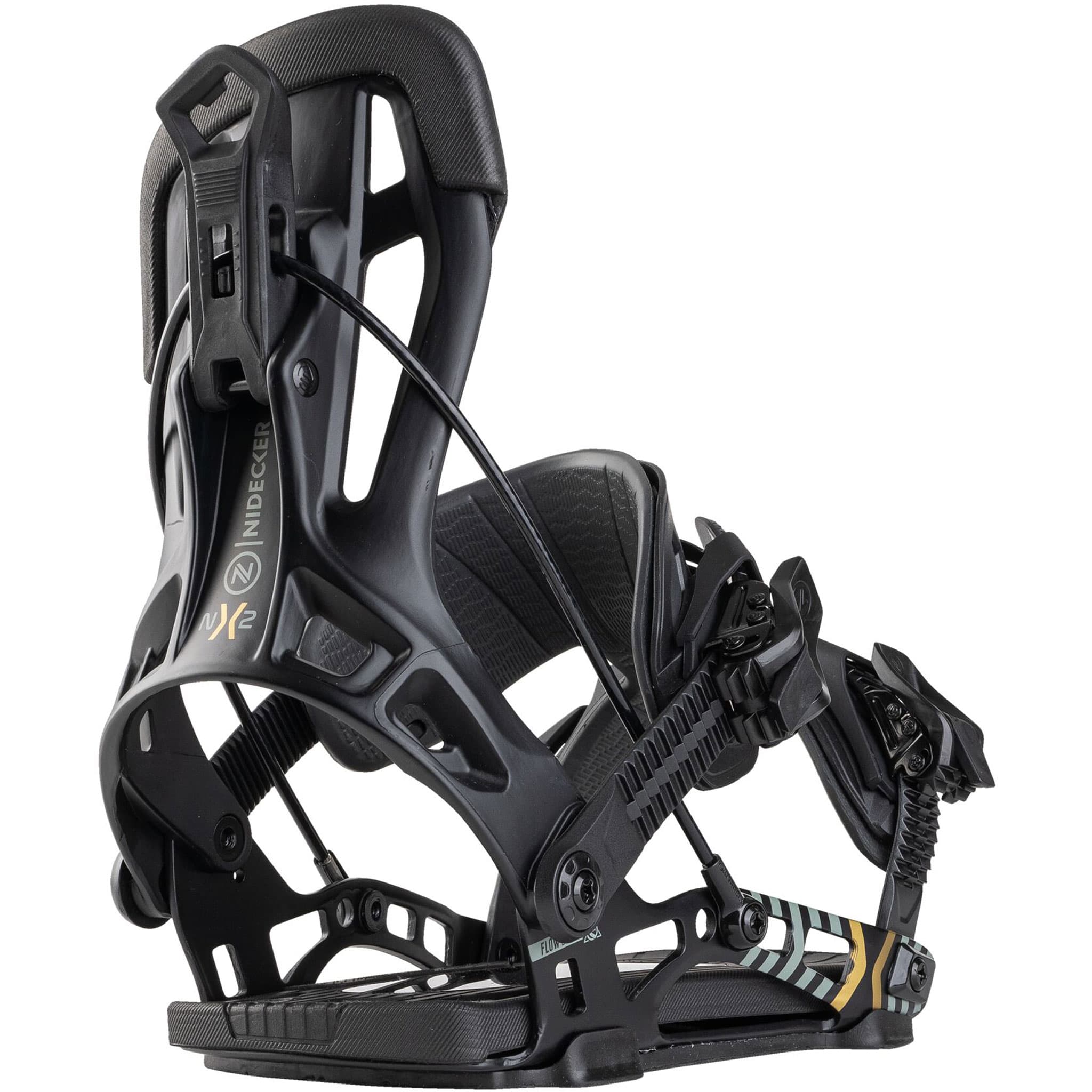Nidecker Flow NX2 Snowboard Binding Black 2027 Mens Snowboard Bindings