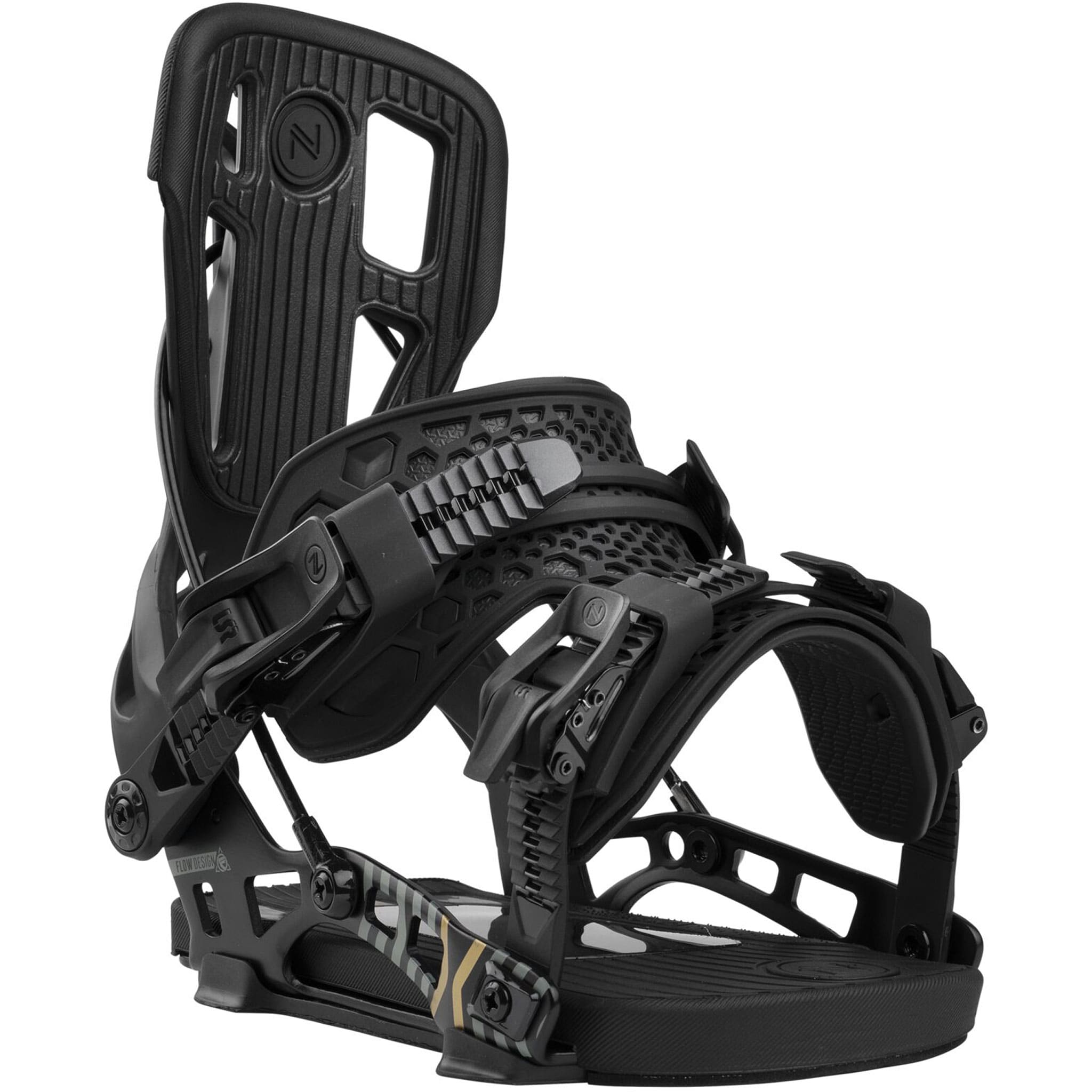 Nidecker Flow NX2 Snowboard Binding Black 2027 Mens Snowboard Bindings