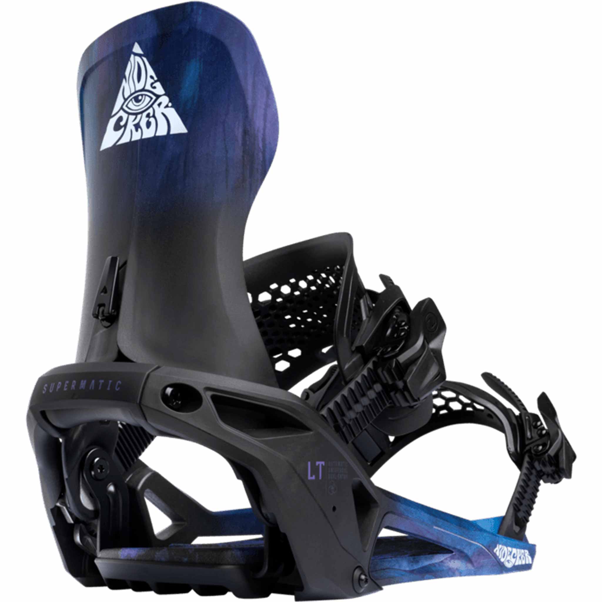 Nidecker LT Supermatic Hybrid Snowboard Binding Bio Black 2026 Mens Bindings