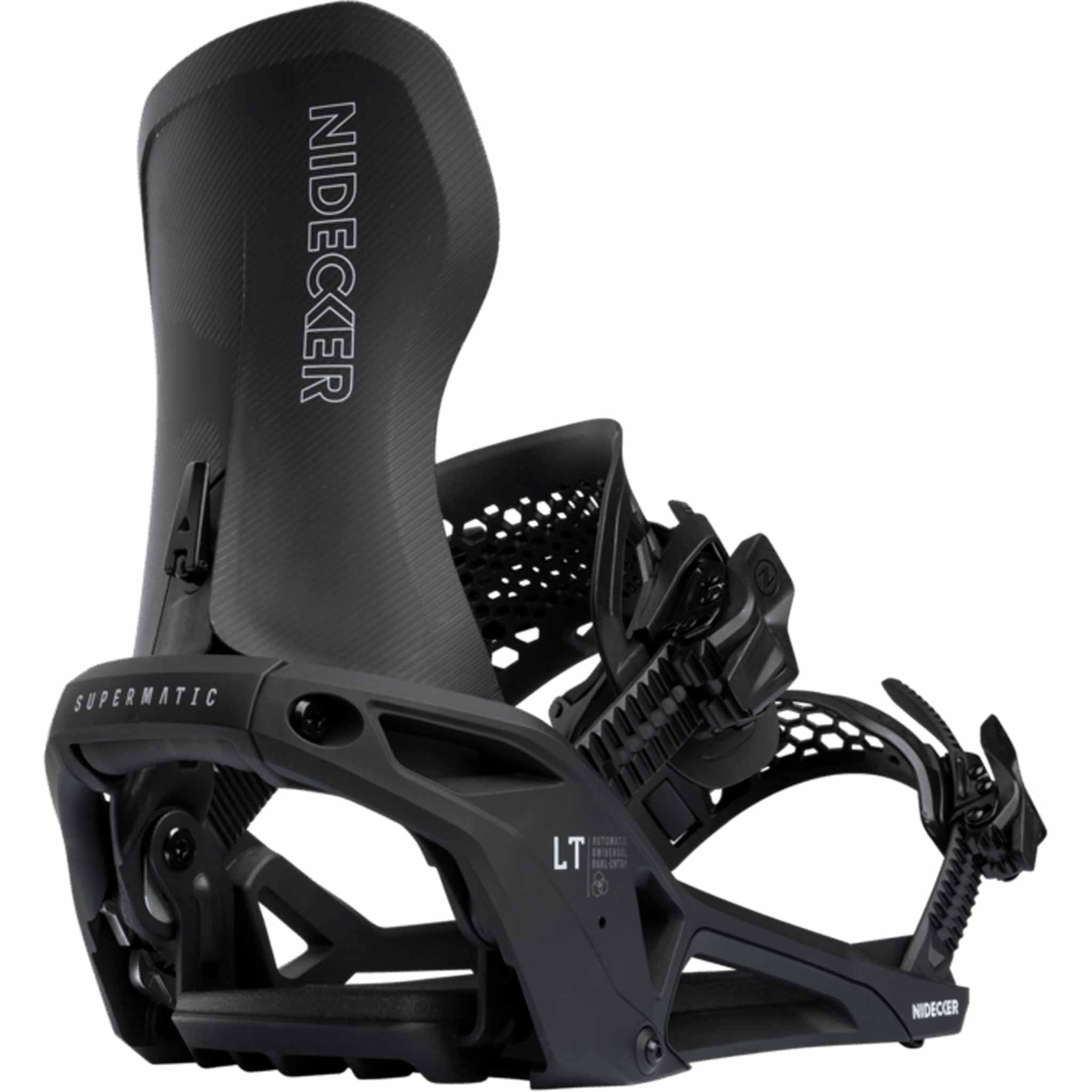 Nidecker LT Supermatic Hybrid Snowboard Binding Black 2026 Mens Bindings