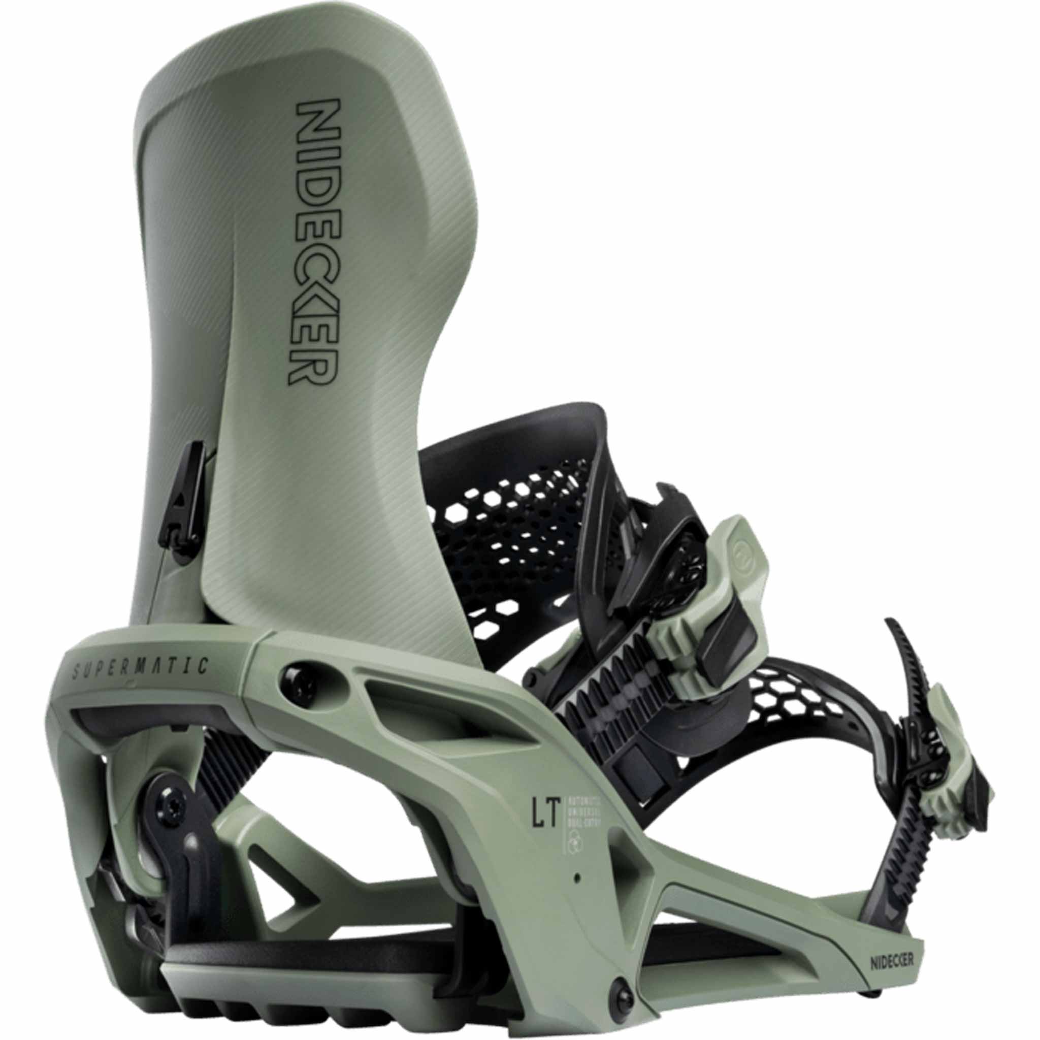 Nidecker LT Supermatic Hybrid Snowboard Binding Olive 2026 Mens Bindings