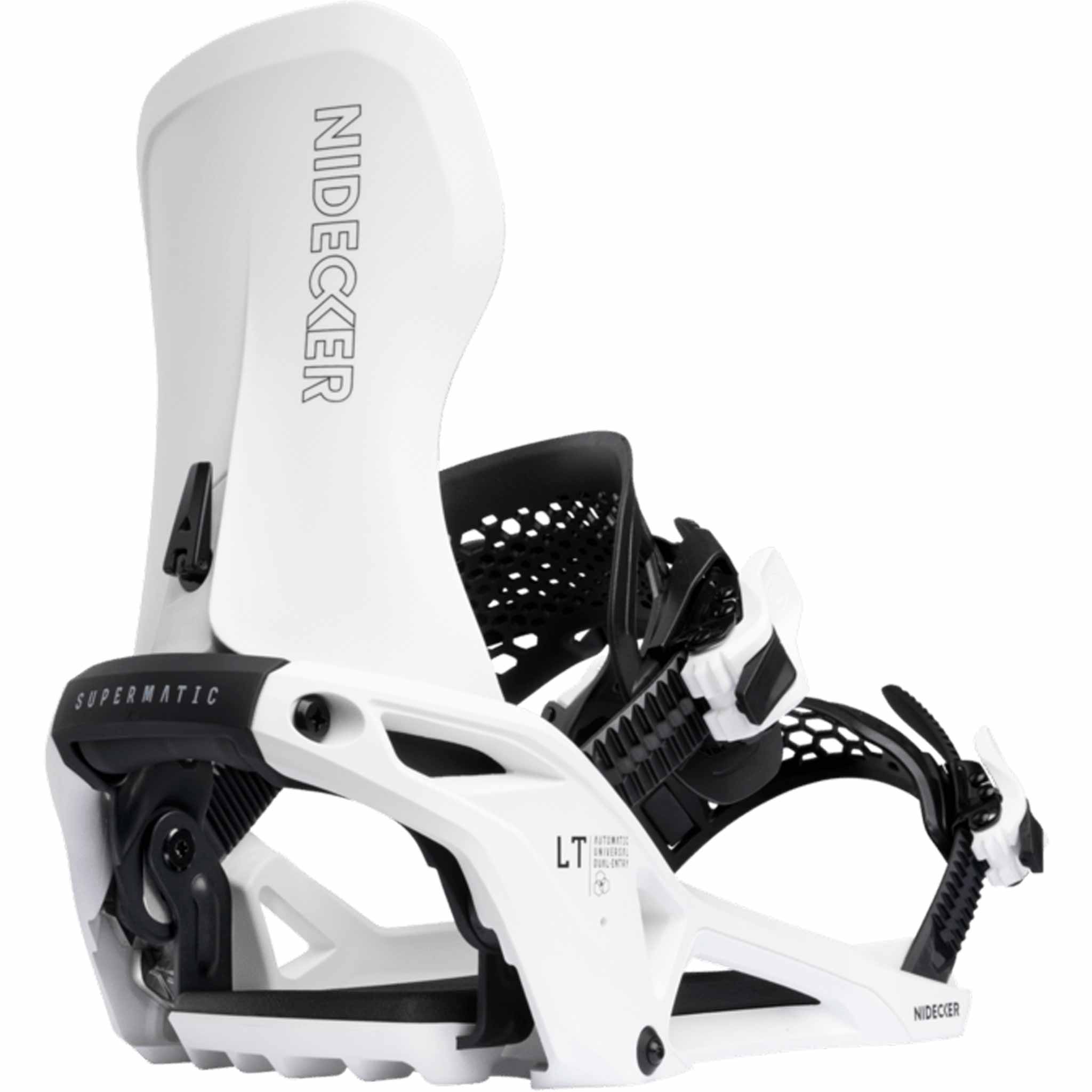 Nidecker LT Supermatic Hybrid Snowboard Binding White 2026 Mens Bindings