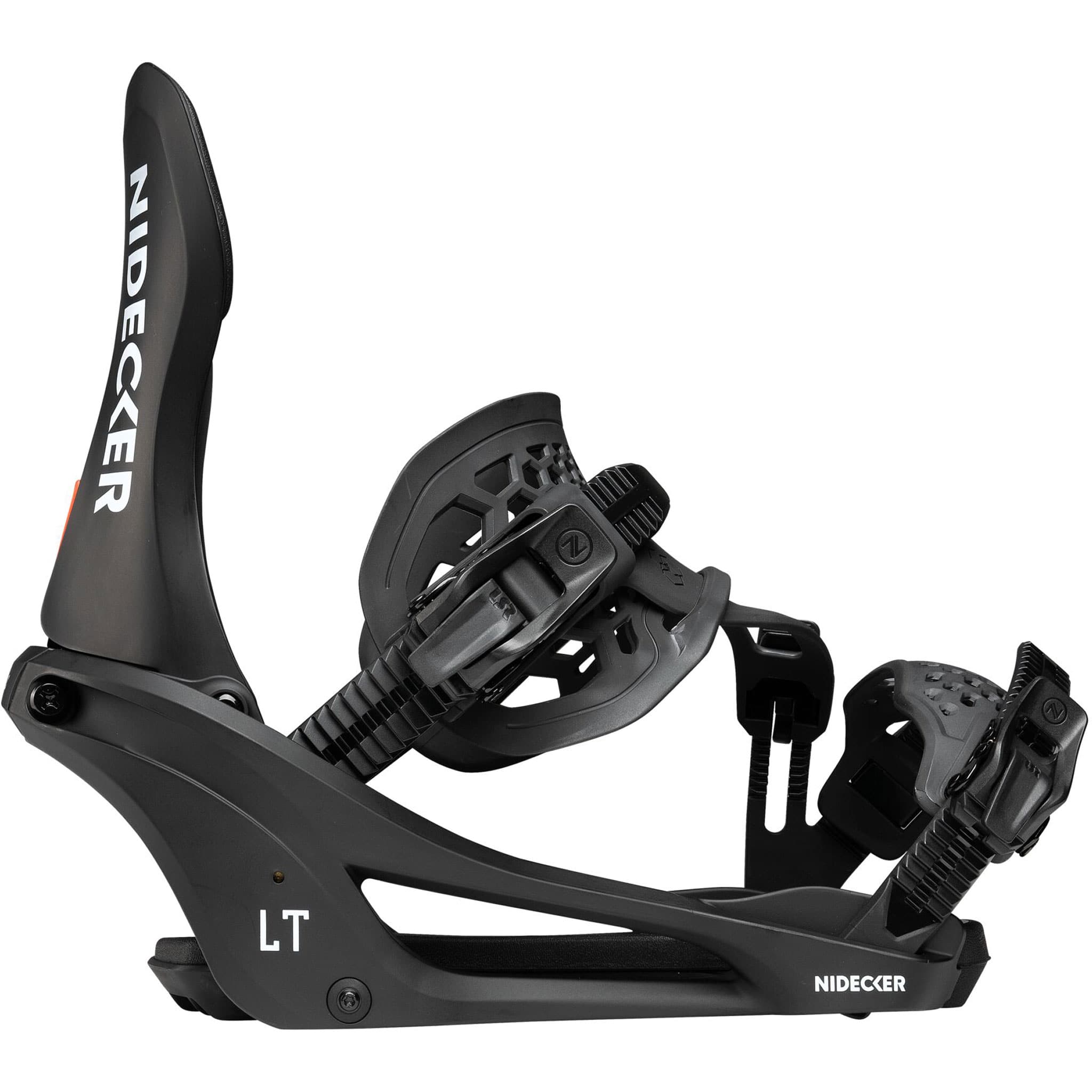 Nidecker LT Supermatic Snowboard Binding Black 2027 Mens Snowboard Bindings