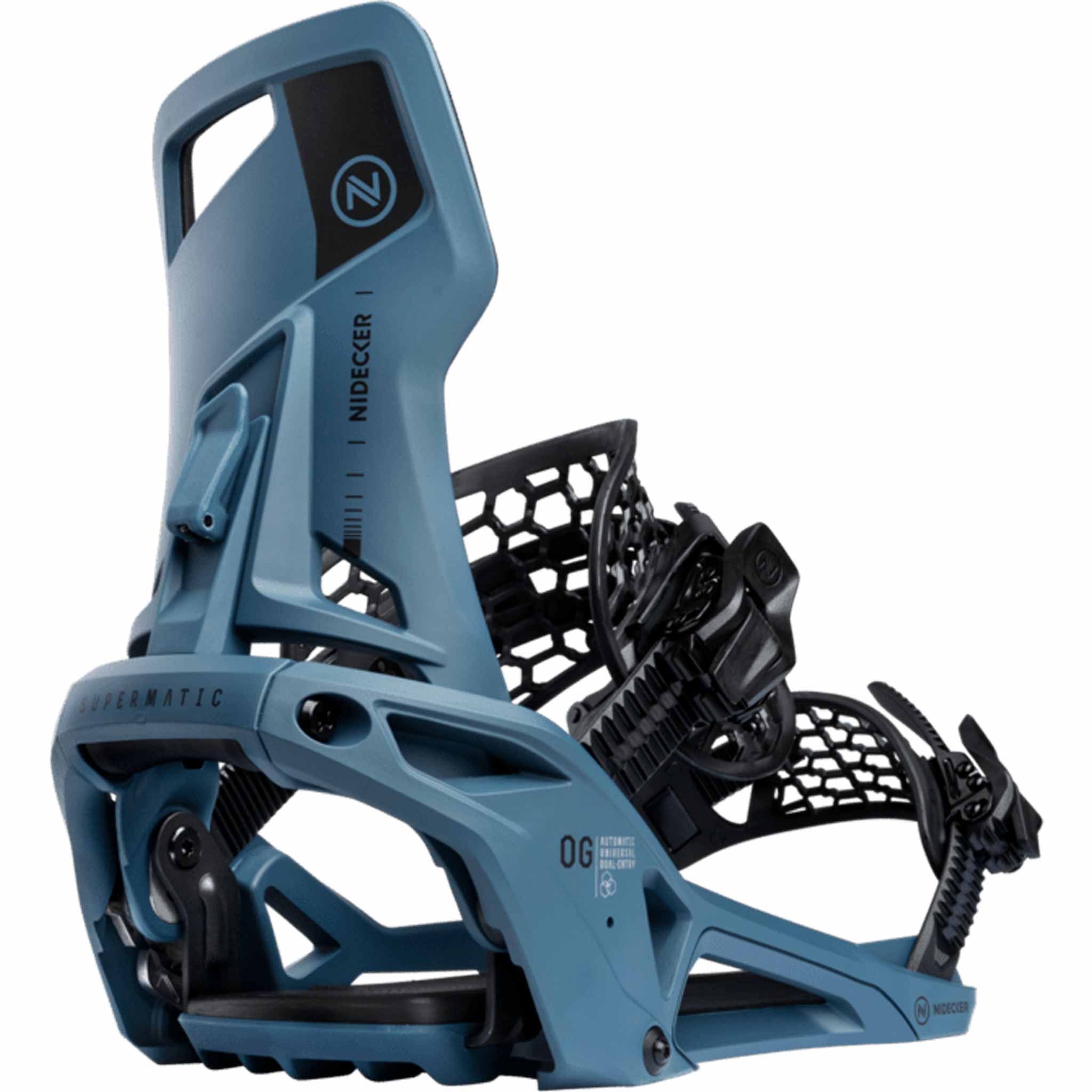 Nidecker OG Supermatic Hybrid Snowboard Binding Atlantic 2026 Mens Bindings