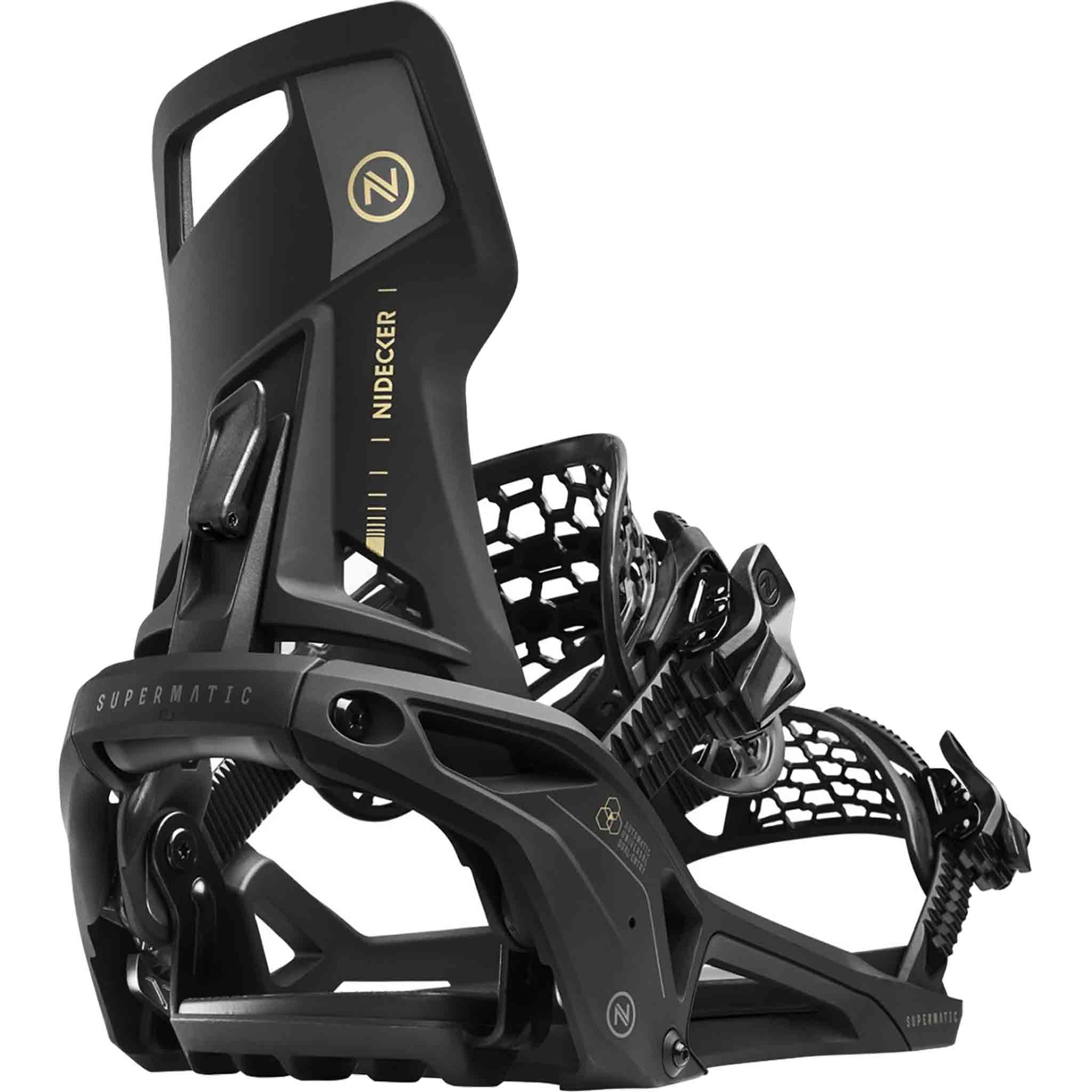 Nidecker OG Supermatic Hybrid Snowboard Binding Black 2026 Mens Bindings