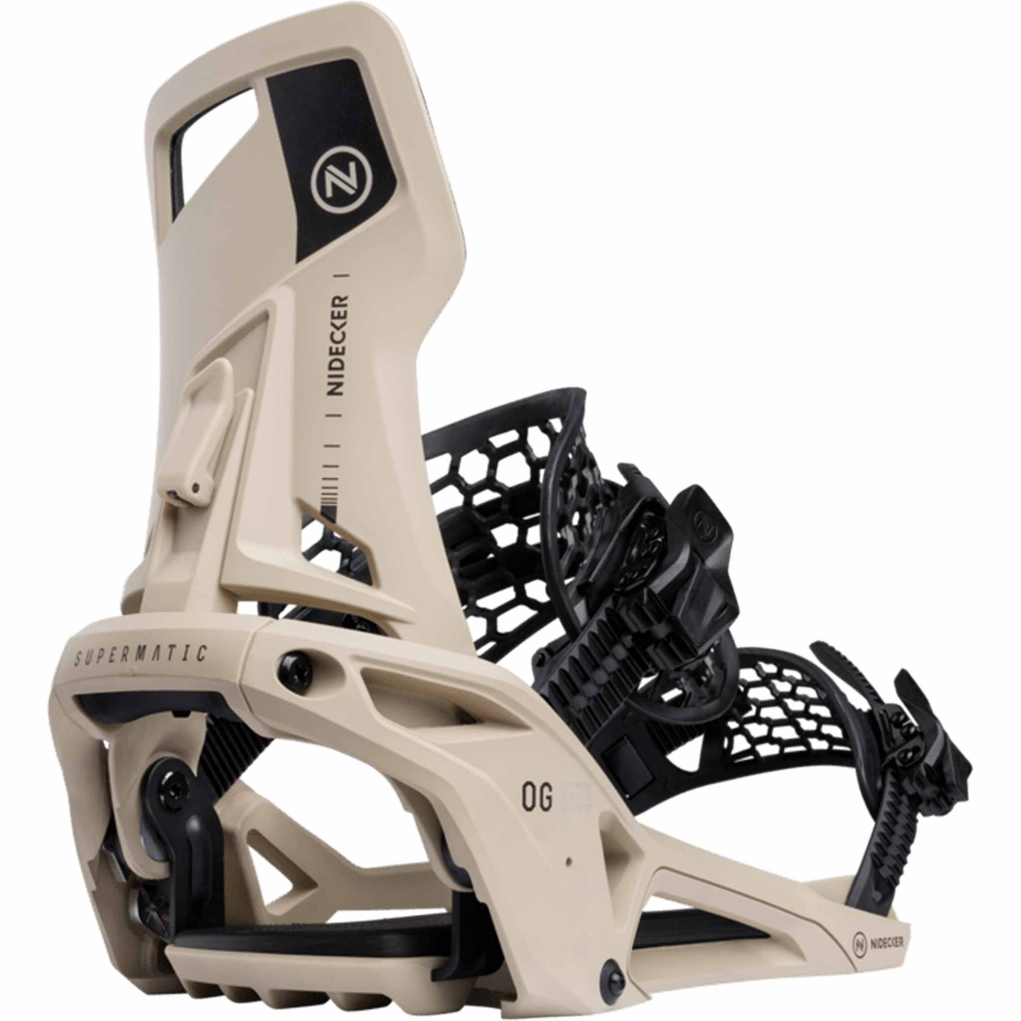 Nidecker OG Supermatic Hybrid Snowboard Binding Desert 2026 Mens Bindings