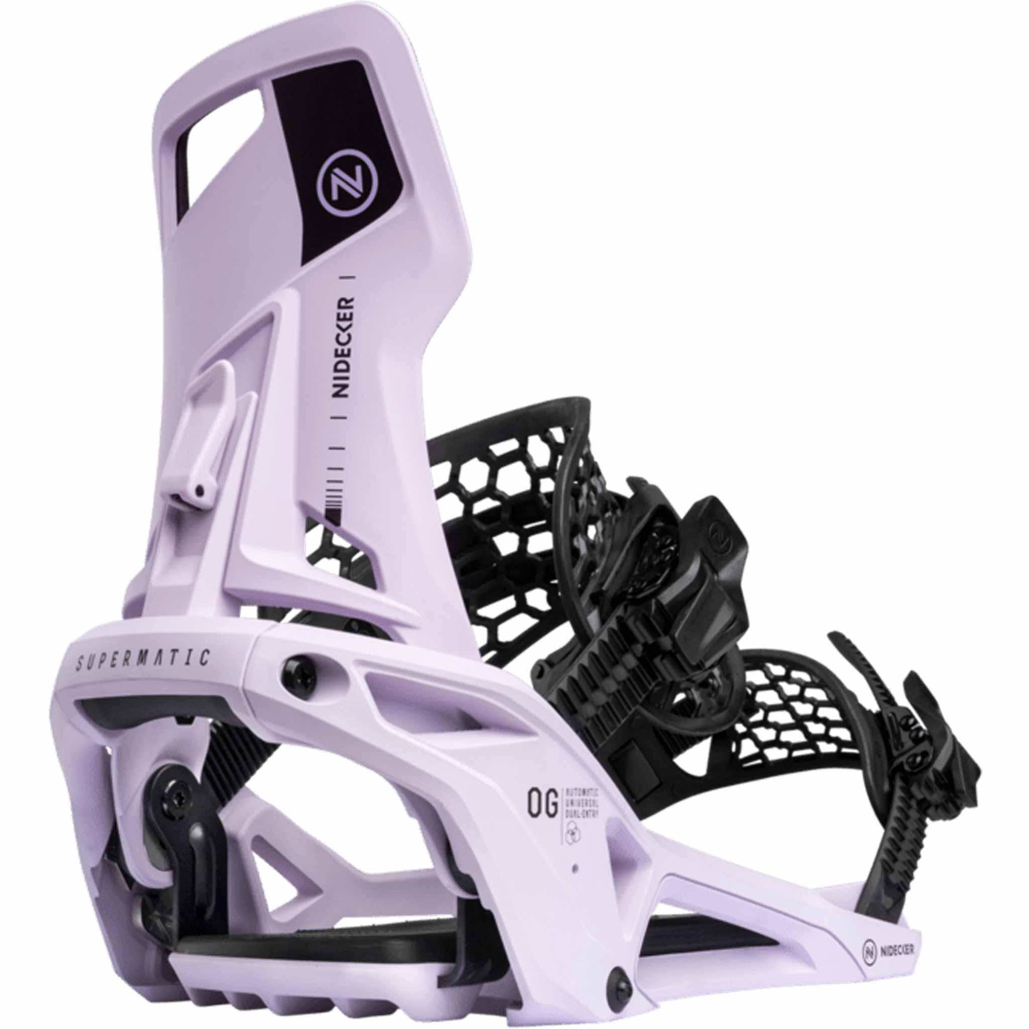 Nidecker OG Supermatic Hybrid Snowboard Binding Heather 2026 Mens Bindings