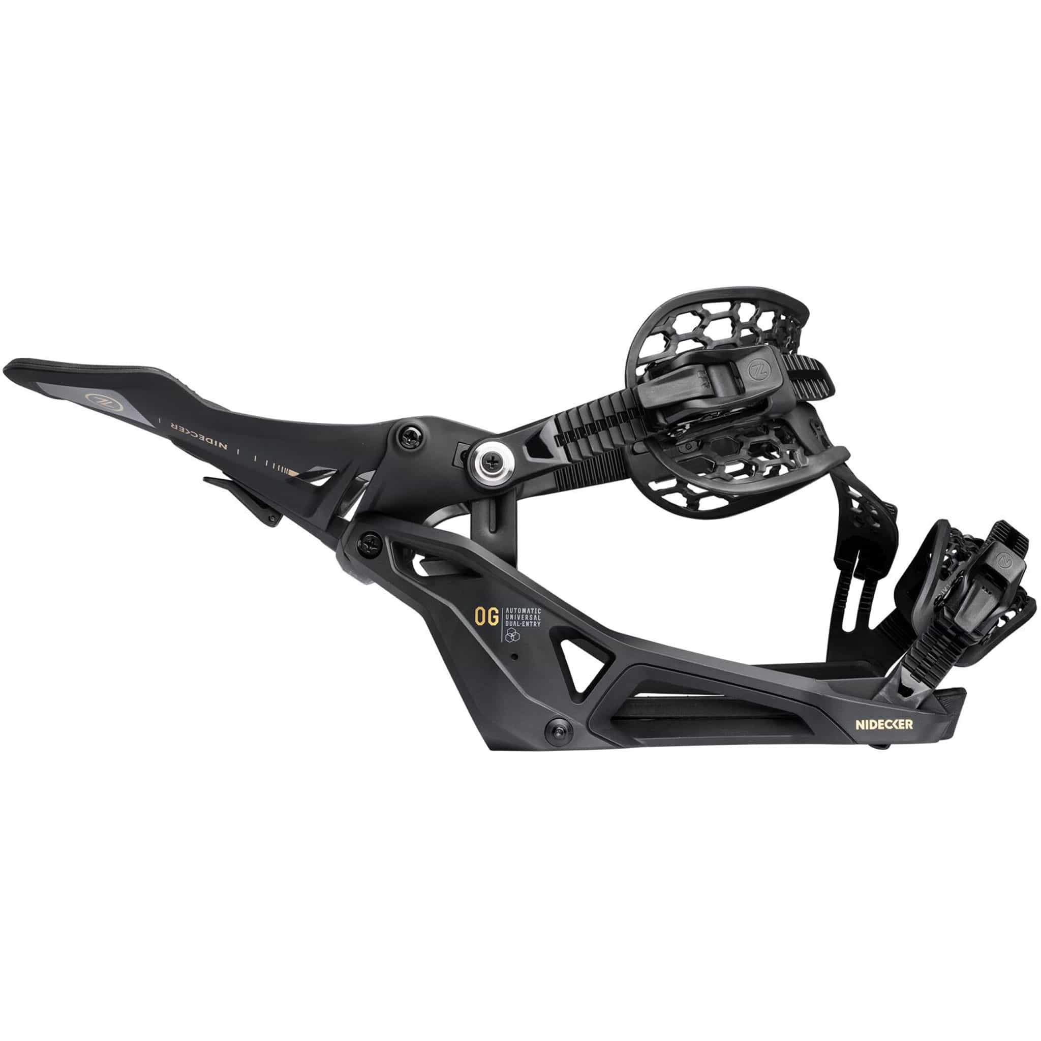 Nidecker OG Supermatic Snowboard Binding Black 2027 Mens Snowboard Bindings