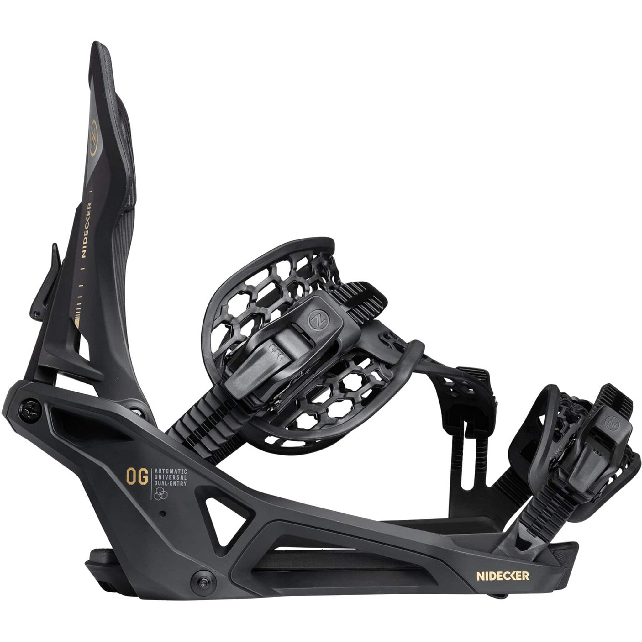 Nidecker OG Supermatic Snowboard Binding Black 2027 Mens Snowboard Bindings