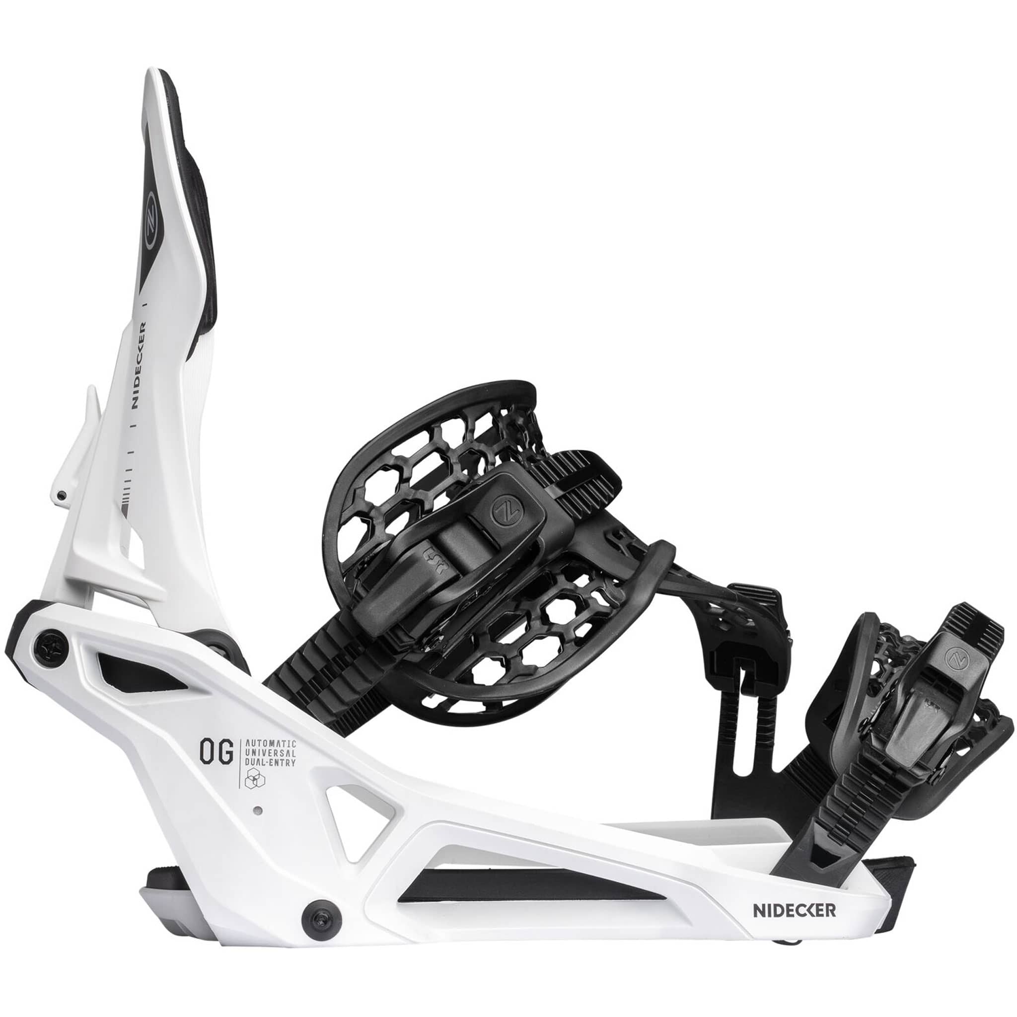 Nidecker OG Supermatic Snowboard Binding White 2027 Mens Snowboard Bindings