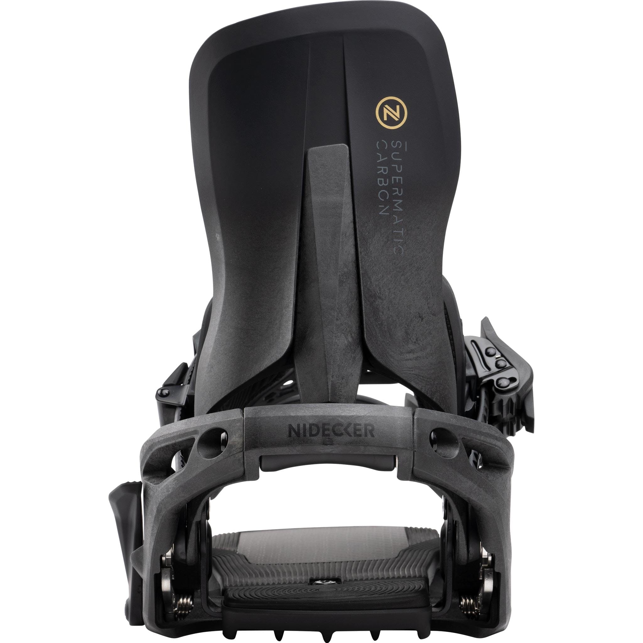 Nidecker Supermatic Hybrid Carbon Snowboard Binding Black 2026 Mens Bindings