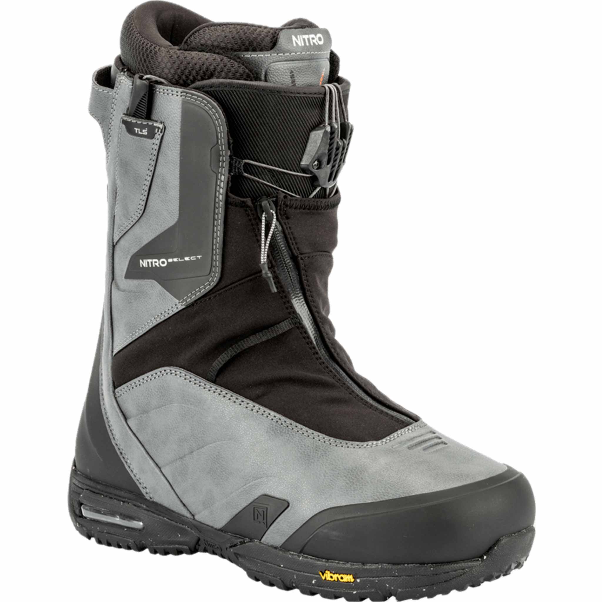 Nitro Select TLS+ Snowboard Boot Charcoal Black 2026 Mens Boots