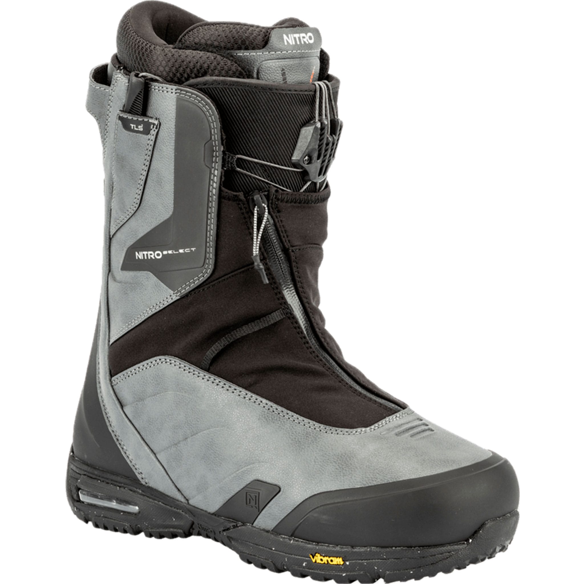 Nitro Select TLS+ Snowboard Boots Charcoal 2027 Mens Snowboard Boots