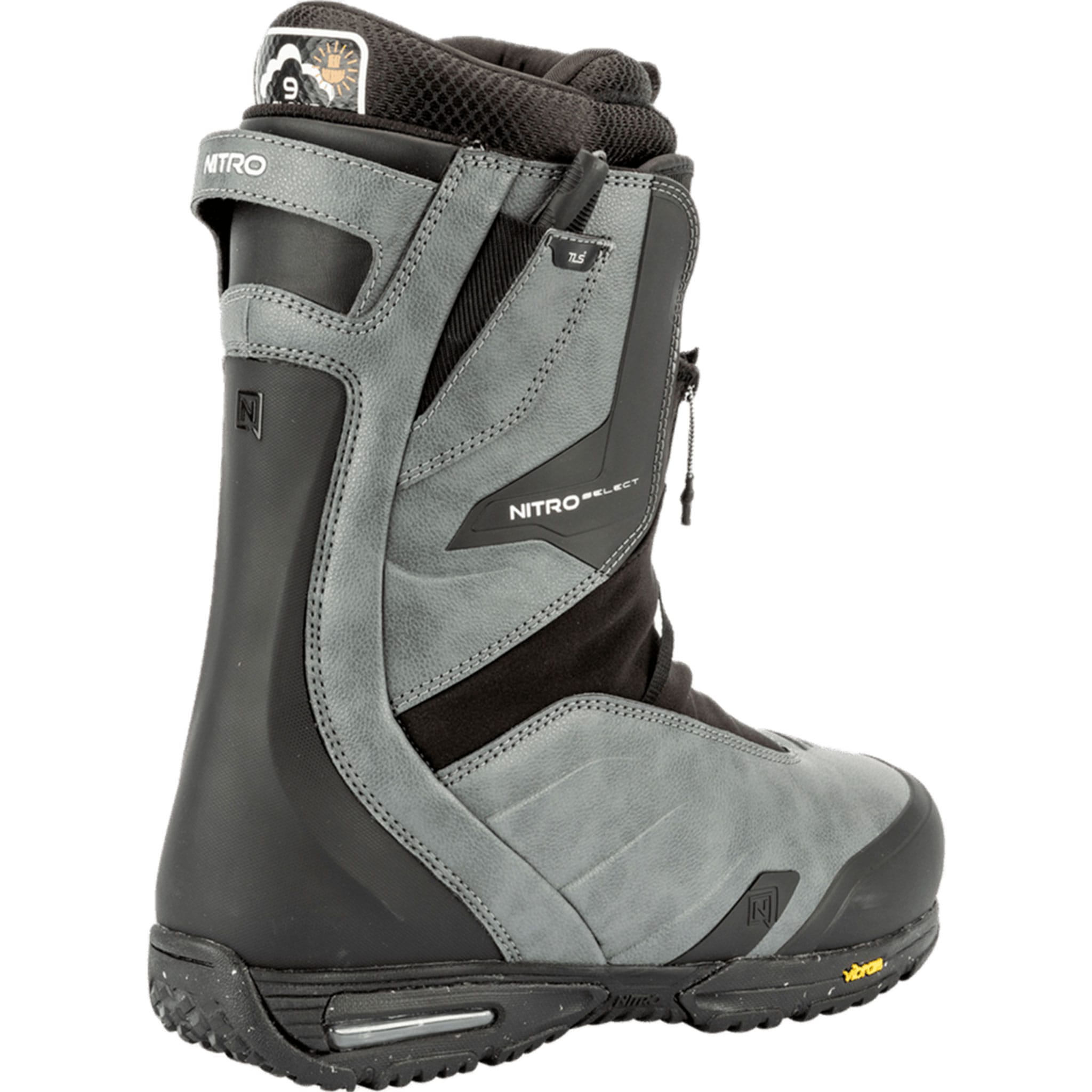 Nitro Select TLS+ Snowboard Boots Charcoal 2027 Mens Snowboard Boots