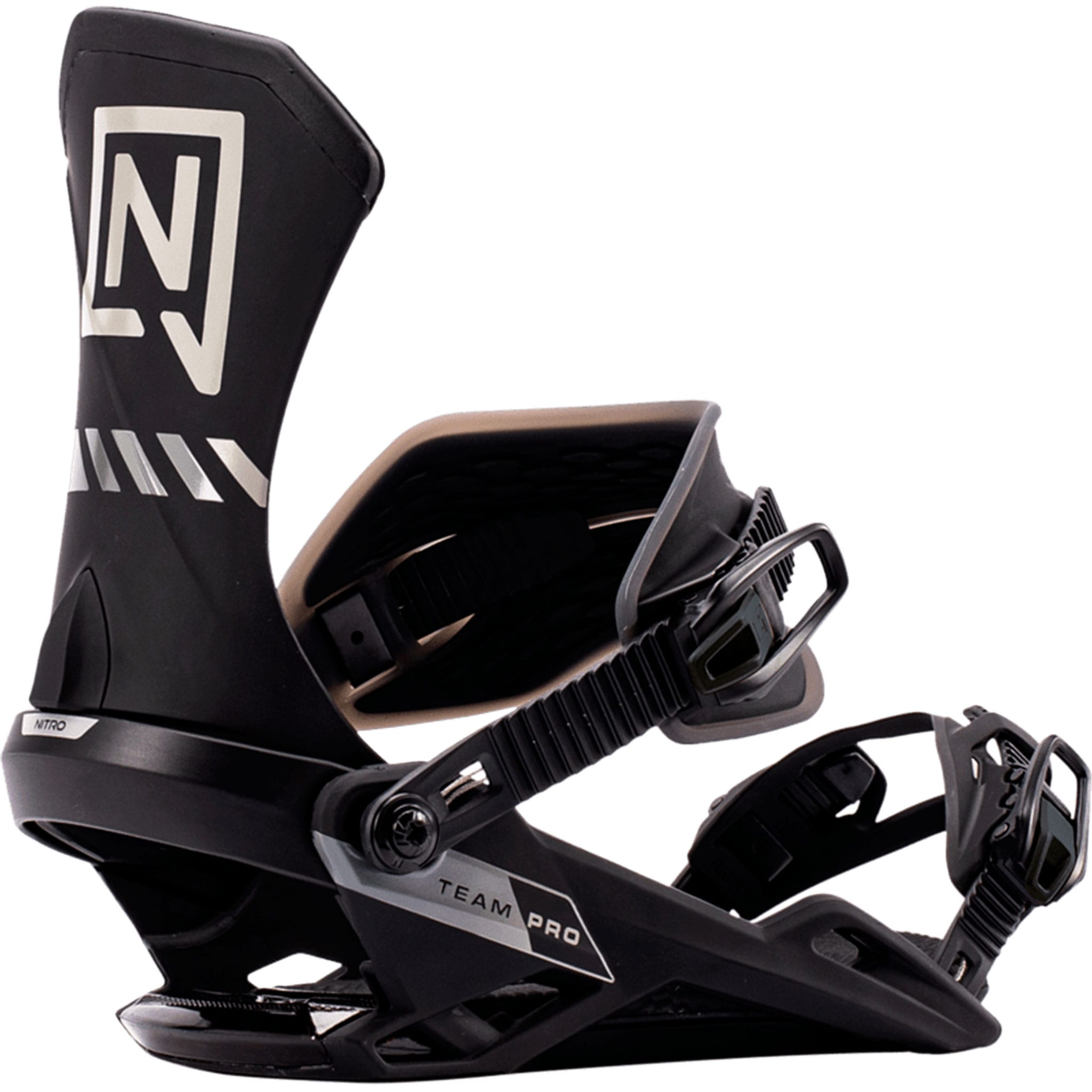 Nitro Team Pro Snowboard Binding Ultra Black 2027 Mens Snowboard Bindings