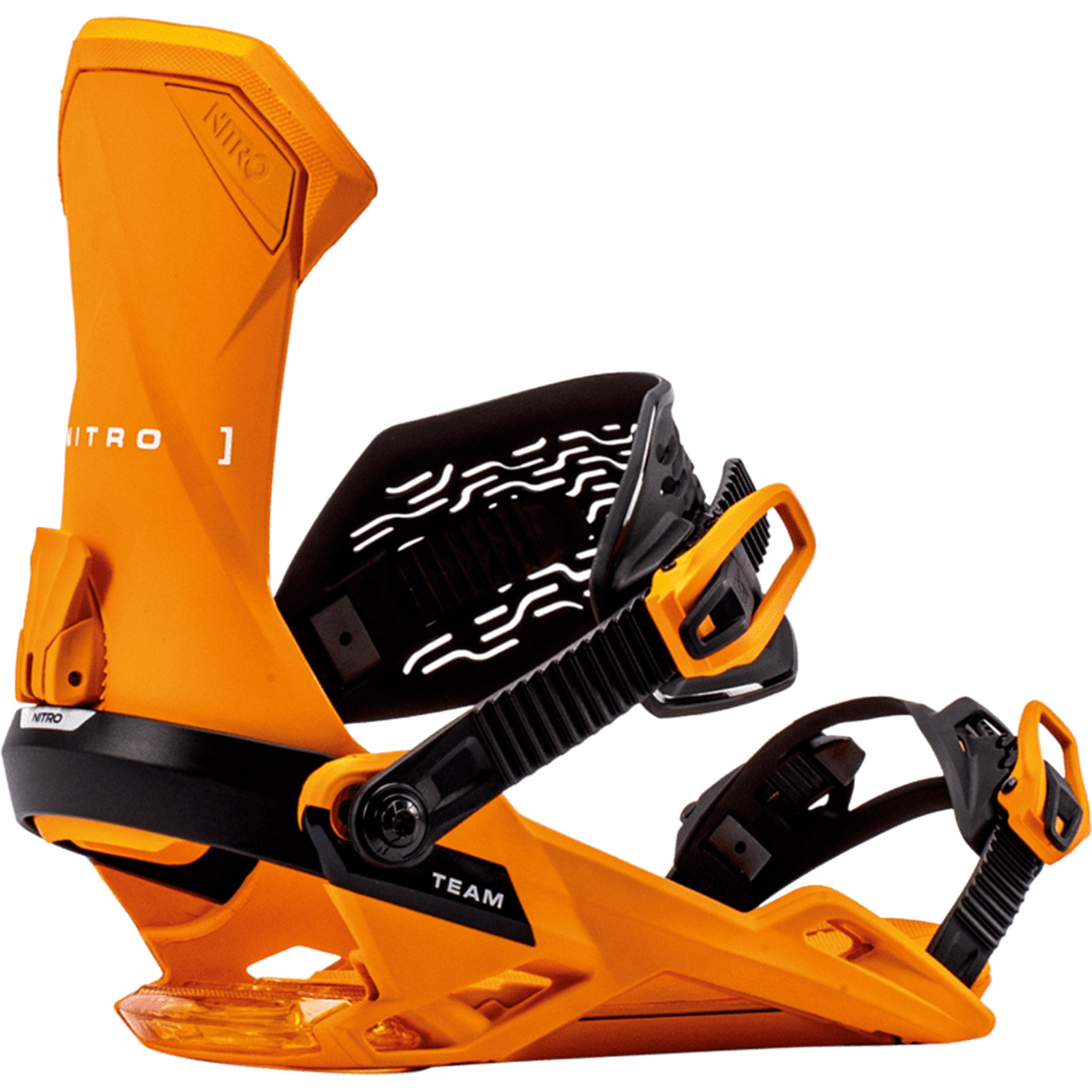 Nitro Team Snowboard Binding Vivid Orange 2027 Mens Snowboard Bindings