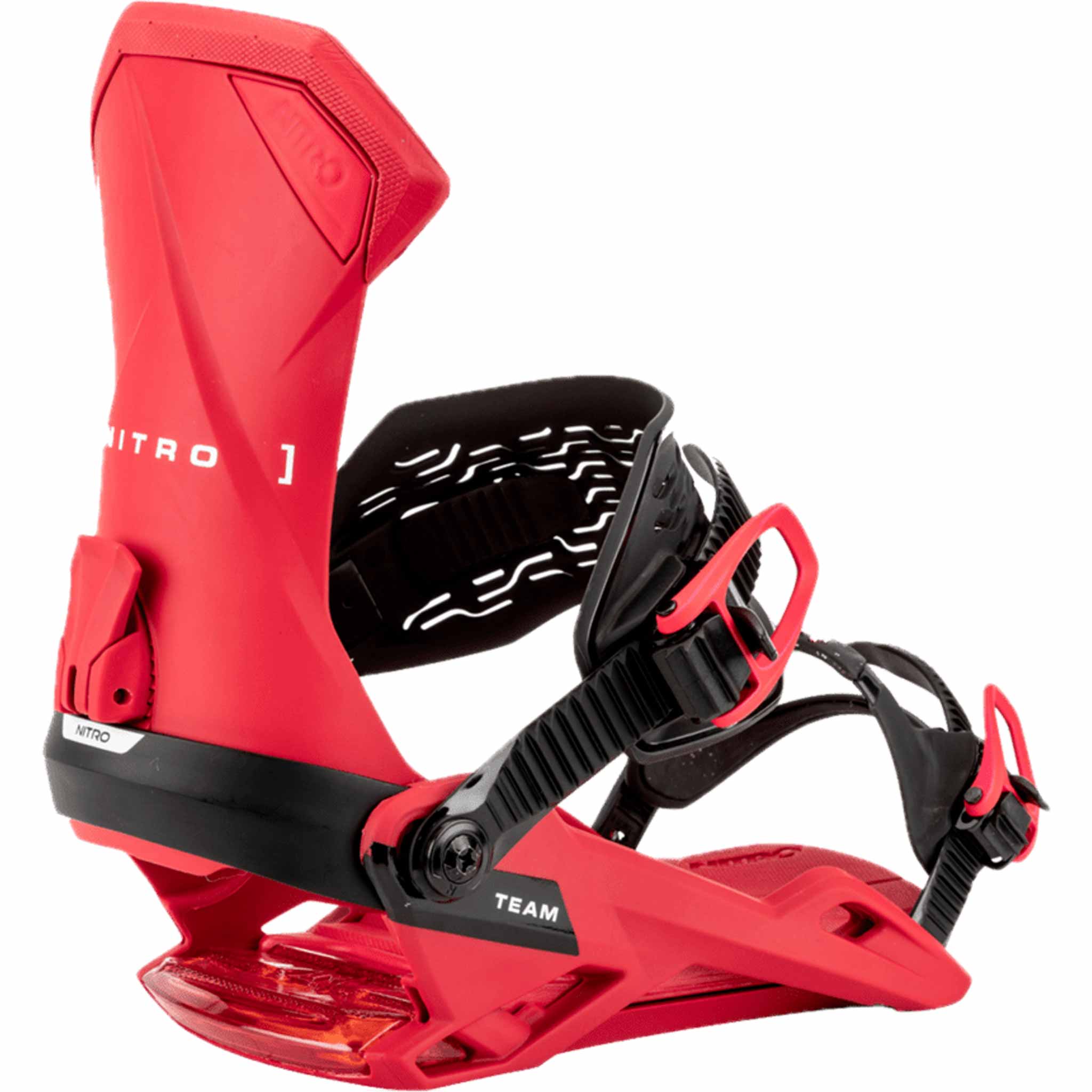 Nitro Team Snowboard Binding Vivid Red 2026 Mens Bindings