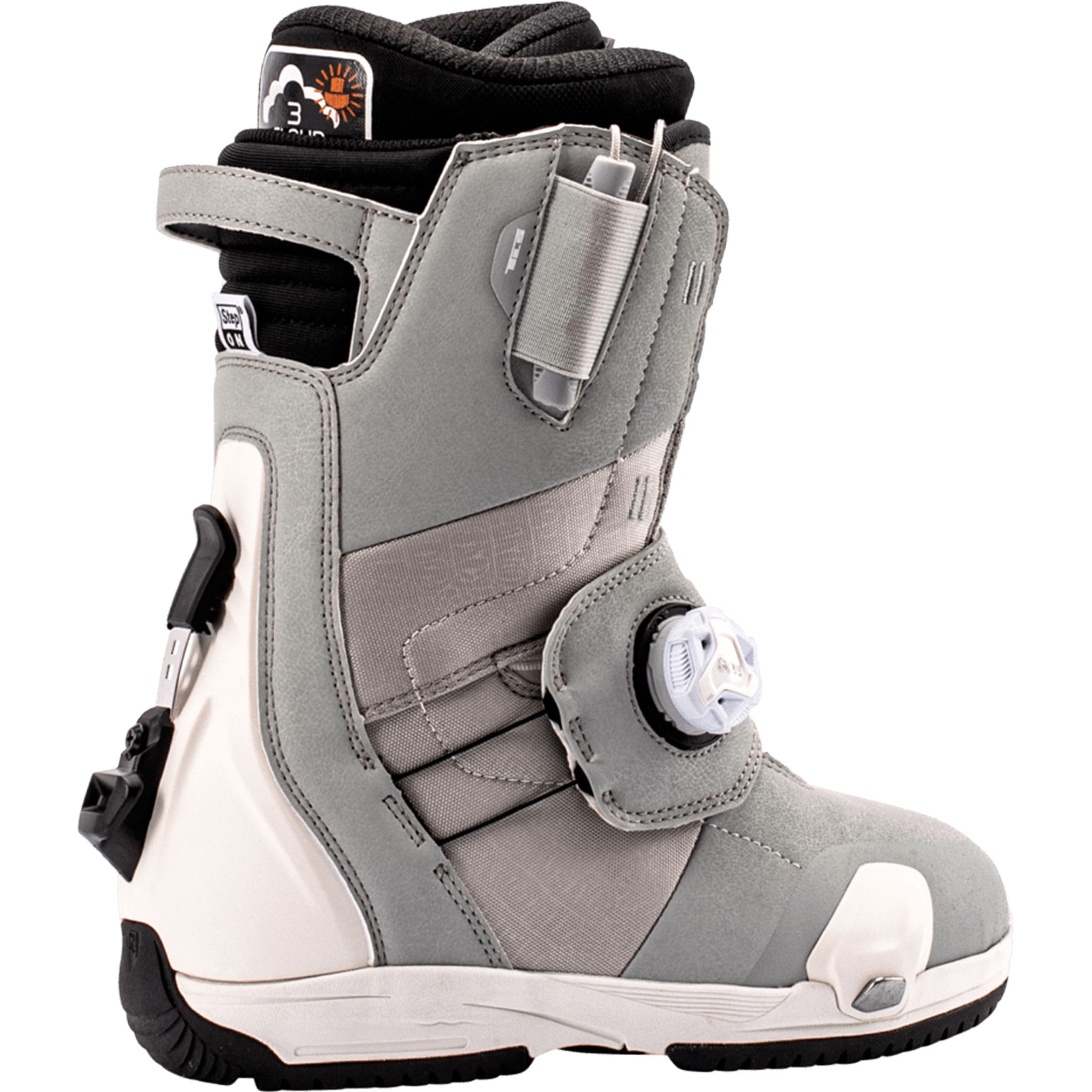 Nitro Women's Monarch Step On TLS Snowboard Boots Light Grey 2027 Womens Snowboard Boots
