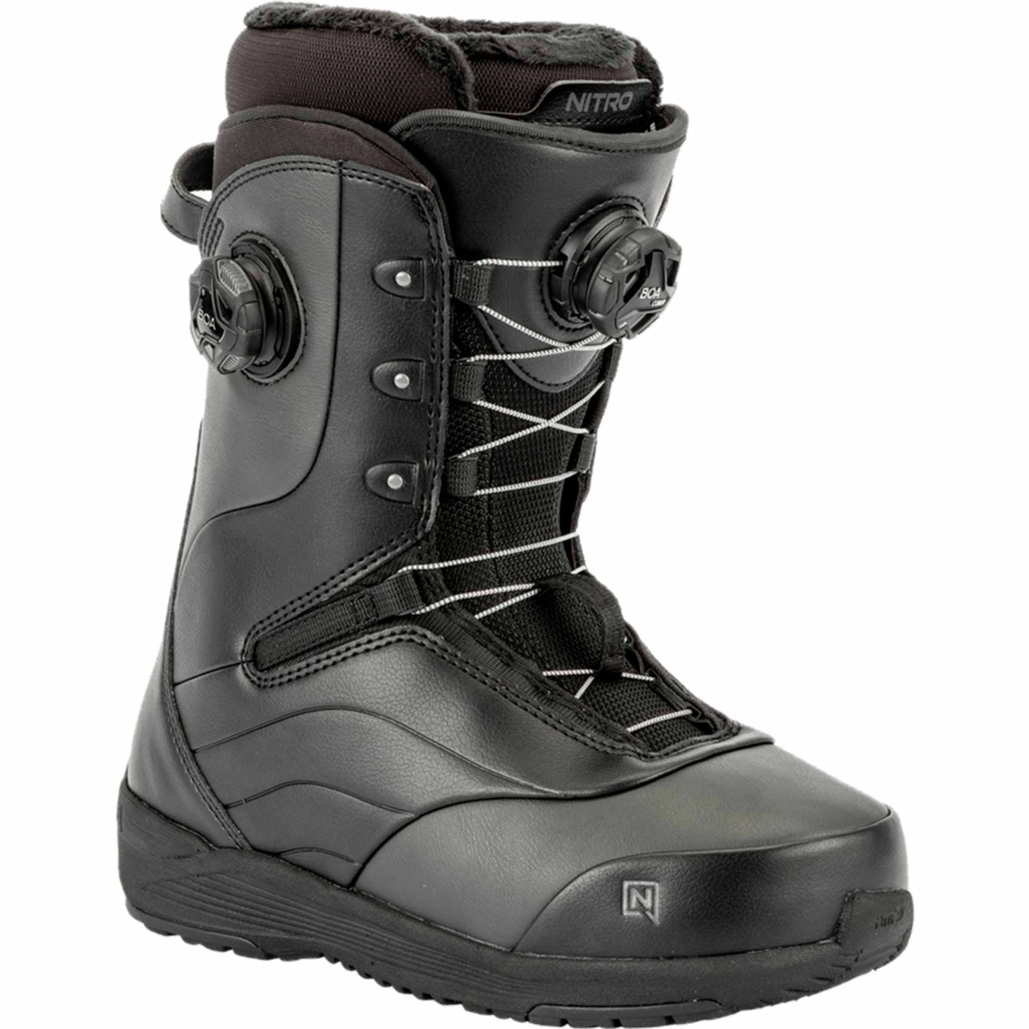 Nitro Womens Crown Boa Snowboard Boot Black 2026 Women's Boots