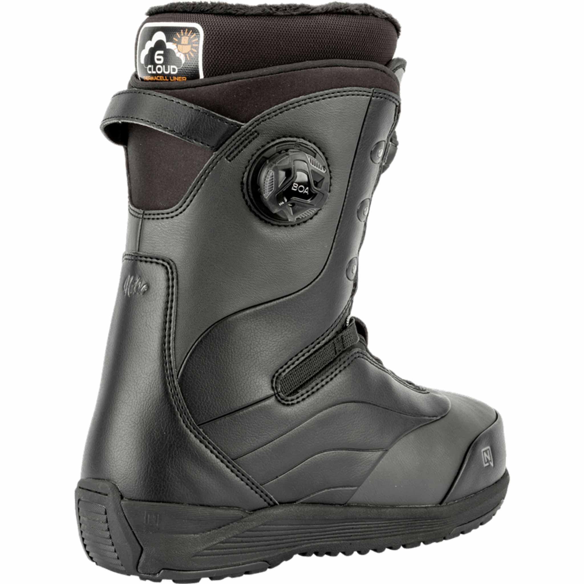 Nitro Womens Crown Boa Snowboard Boot Black 2026 Women's Boots