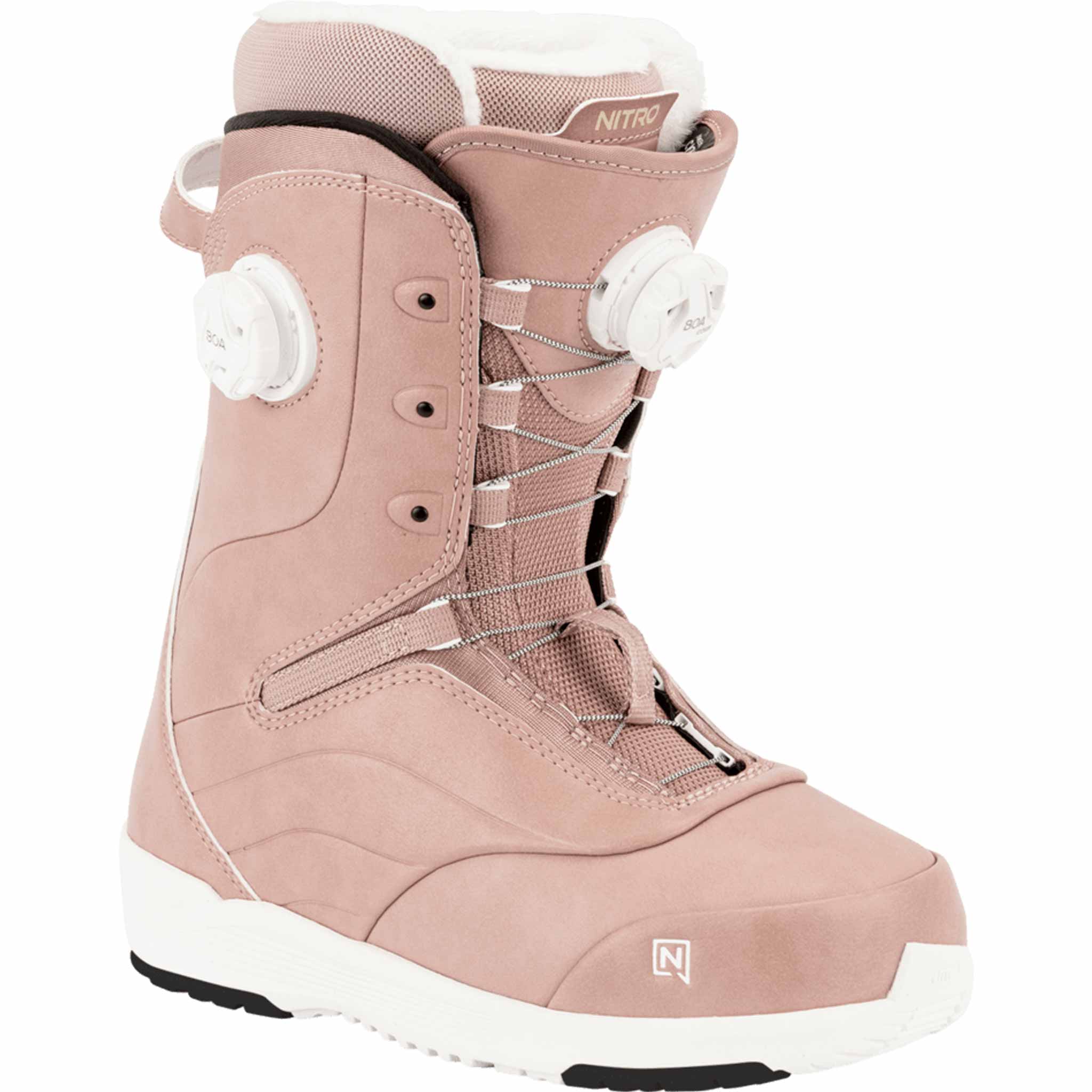 Nitro Womens Crown Boa Snowboard Boot Rose 2026 Women's Boots