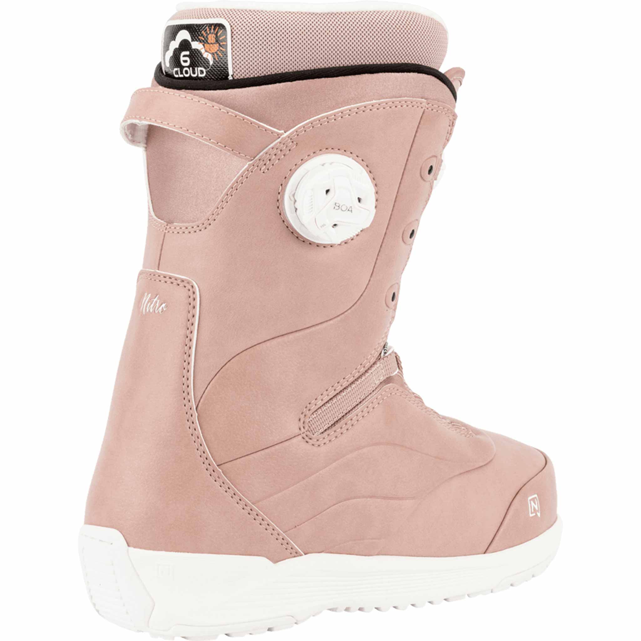 Nitro Womens Crown Boa Snowboard Boot Rose 2026 Women's Boots