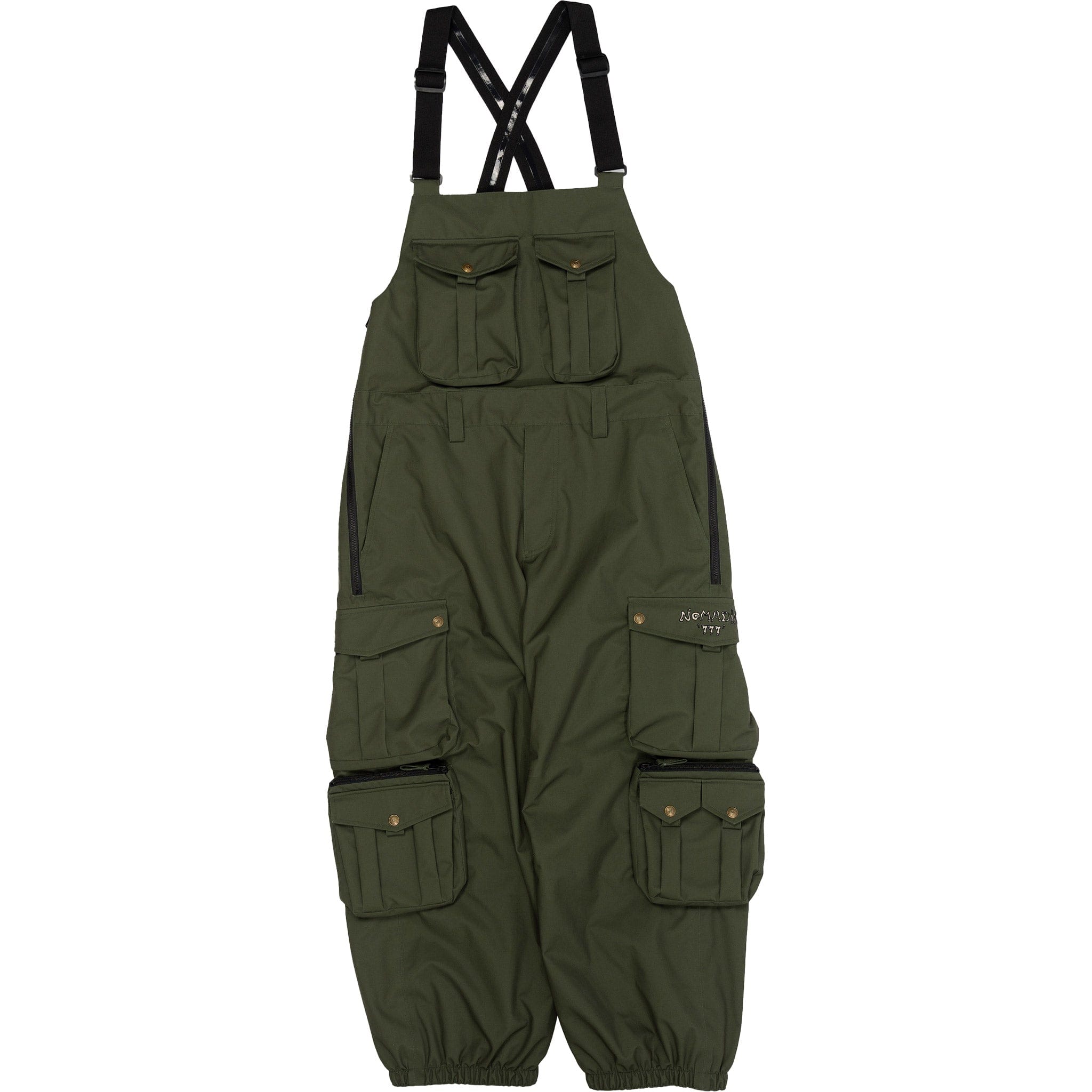 Nomadik 777 Ray Bib Pant Green Mens Snowboard Pants