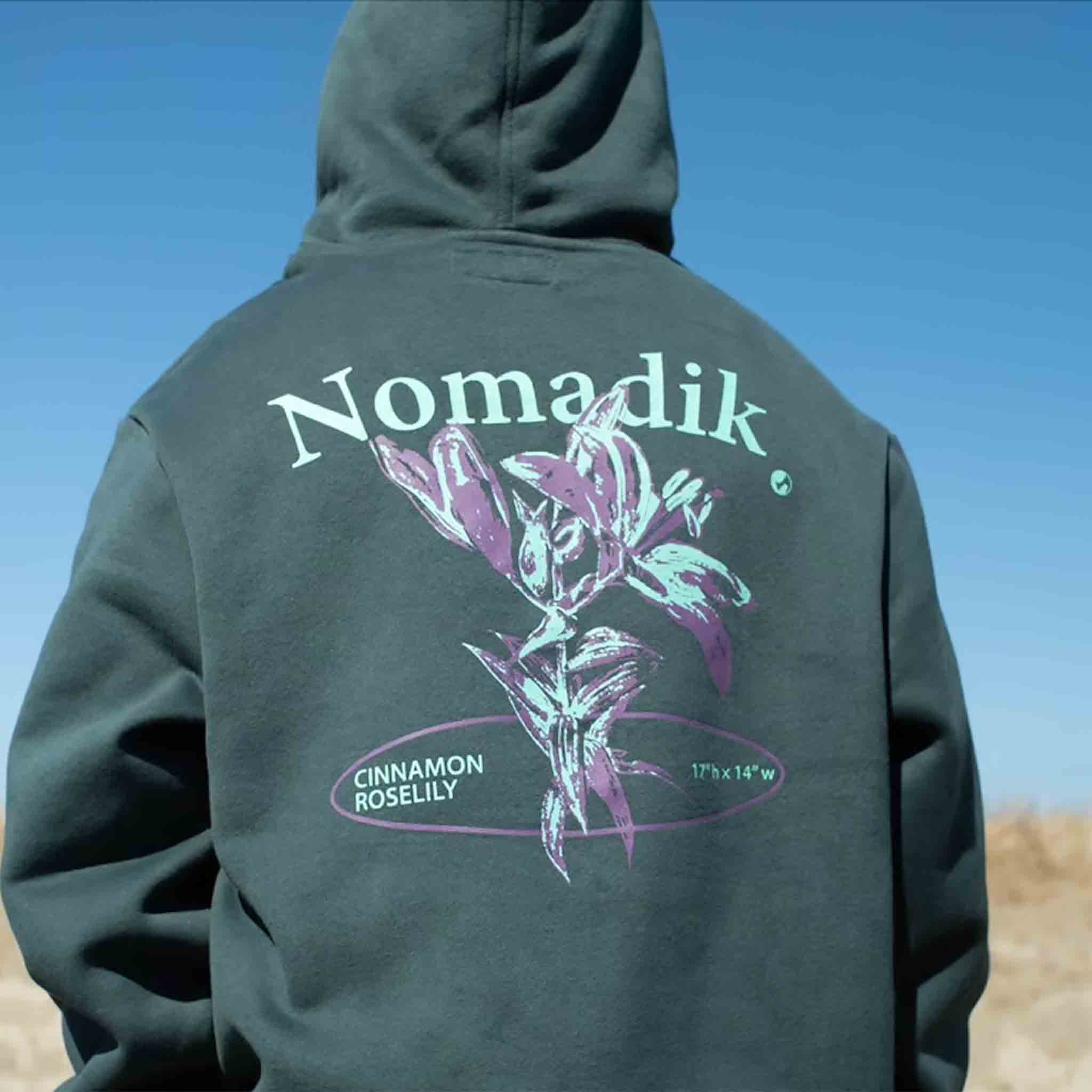 Nomadik Chinamonrose Hood Dark Green 2025 Sweatshirts