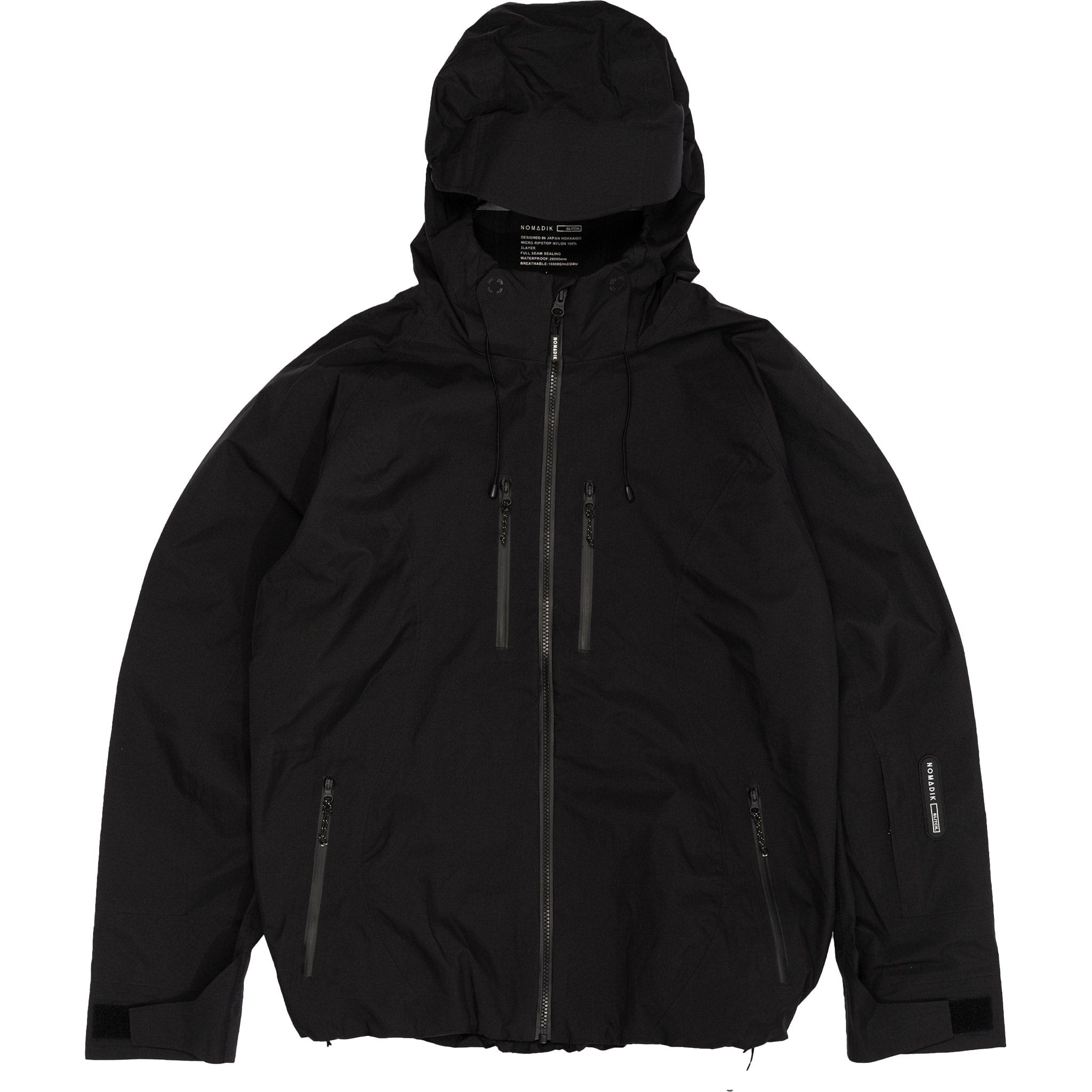 Nomadik Glitch Jacket Black Mens Snowboard Coat