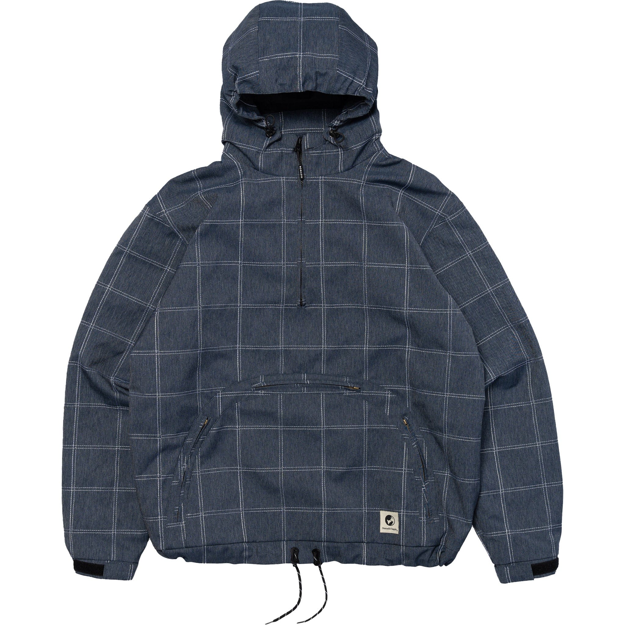 Nomadik Grind Jacket Denim Check Mens Snowboard Coat
