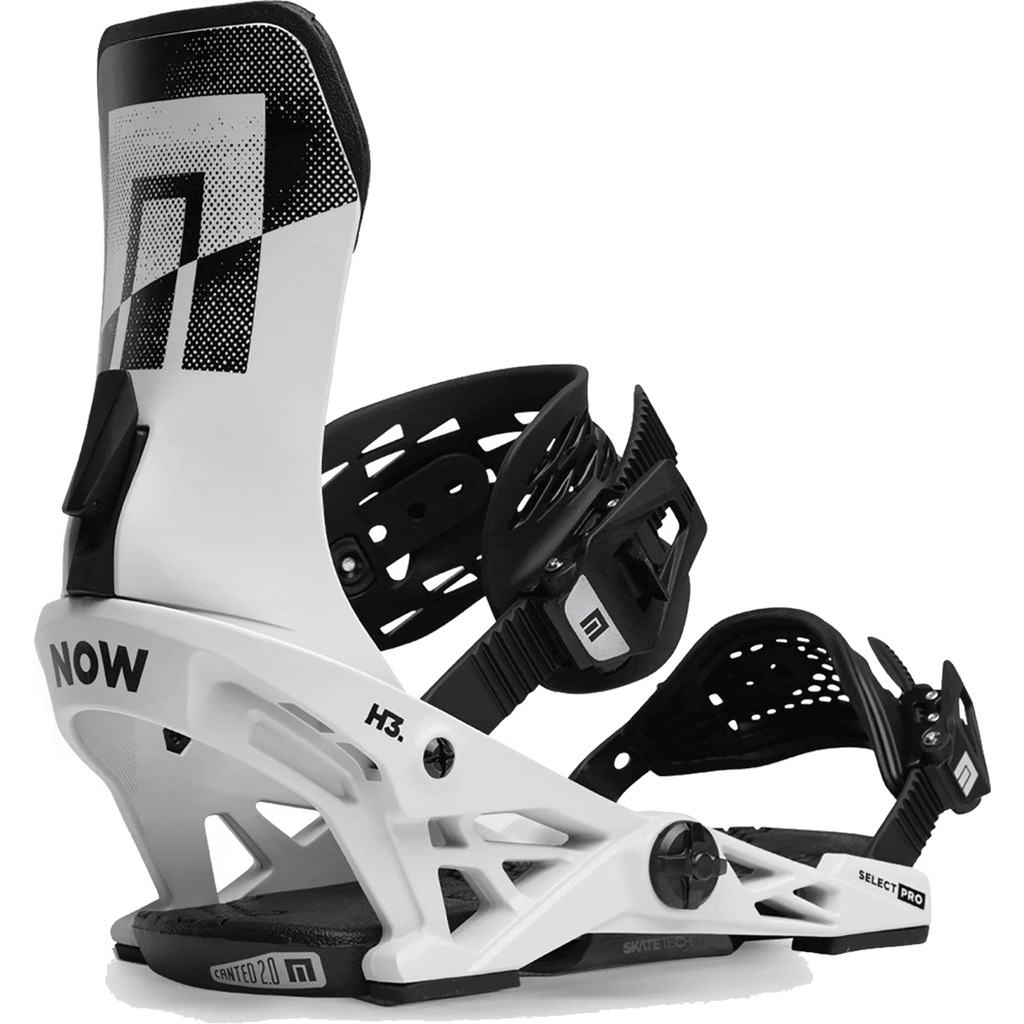 Now Select Pro Snowboard Binding Silver Gray 2024 Mens Bindings